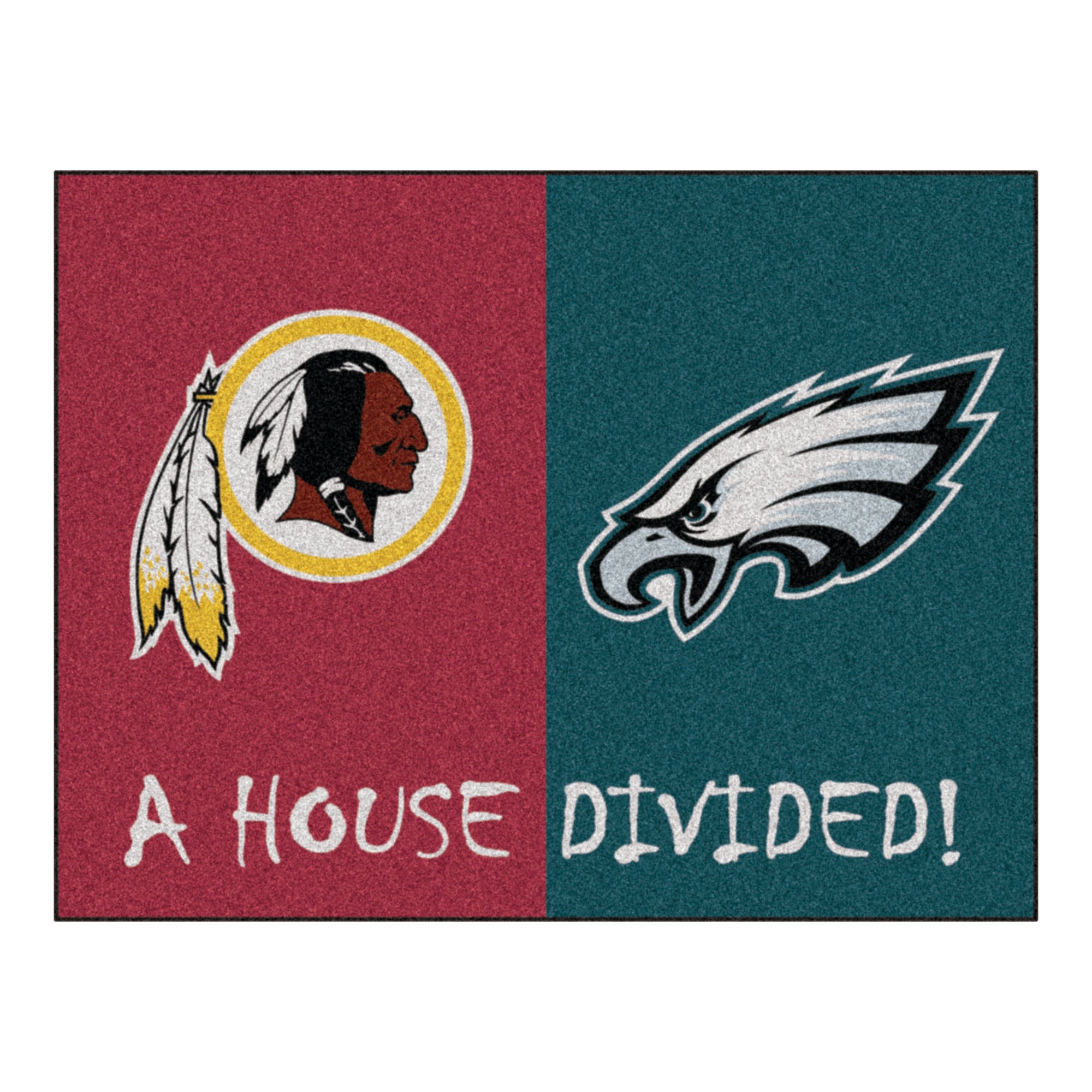 NFL House Divided - Redskins / Eagles House Divided Mat