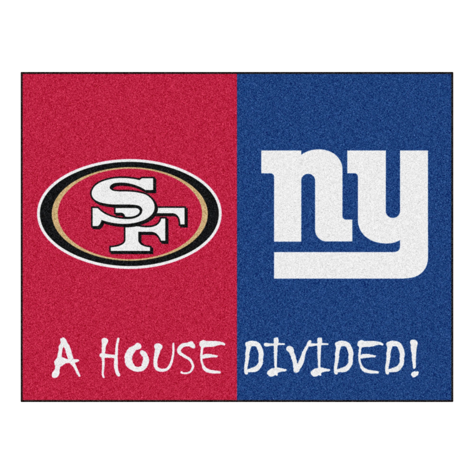 NFL House Divided - 49ers / Giants House Divided Mat
