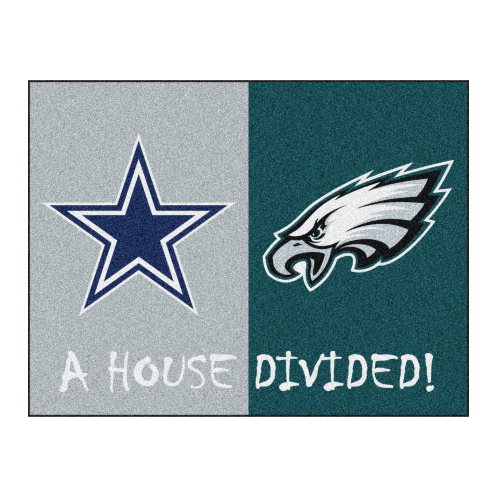 NFL House Divided - Cowboys / Eagles House Divided Mat