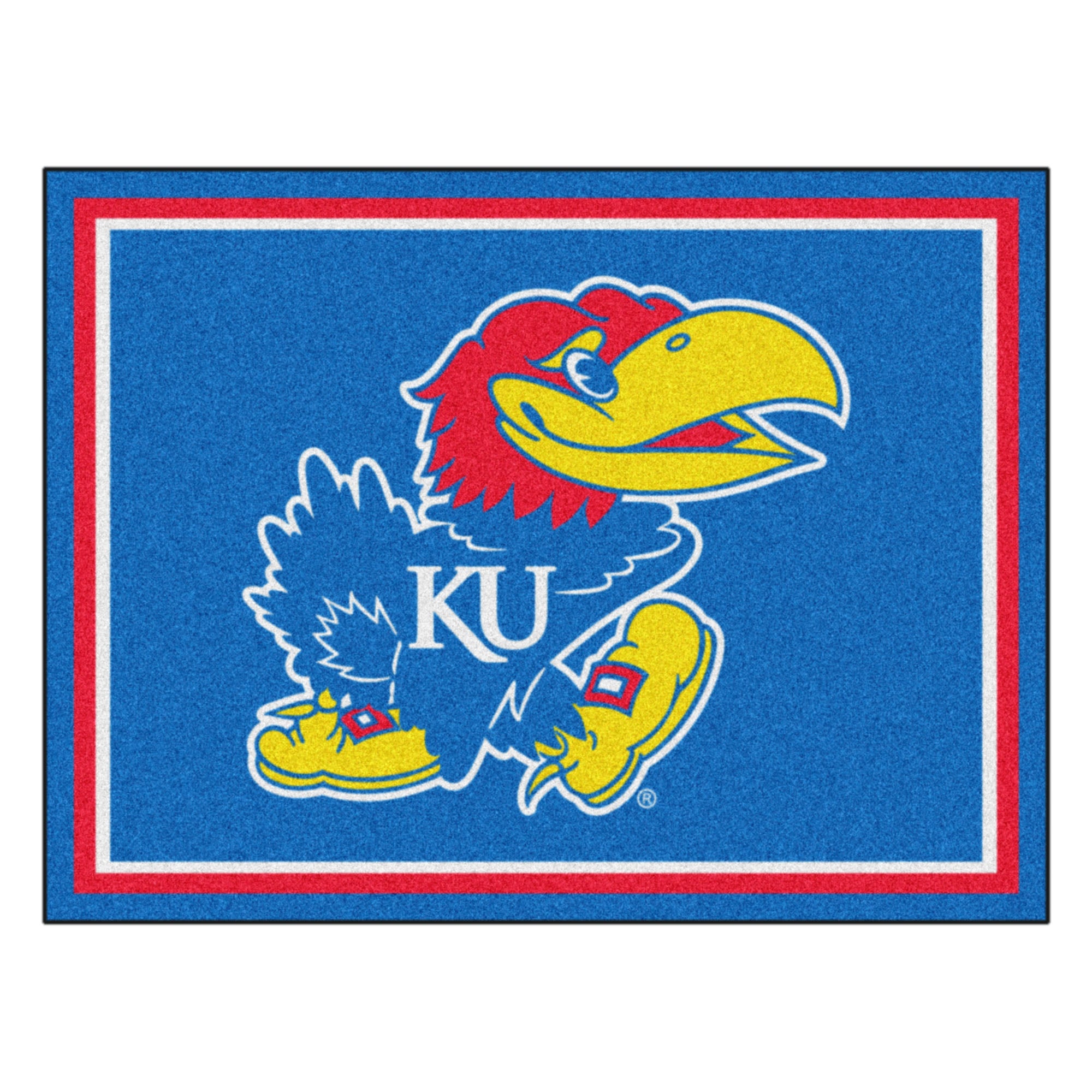 University of Kansas 8x10 Rug