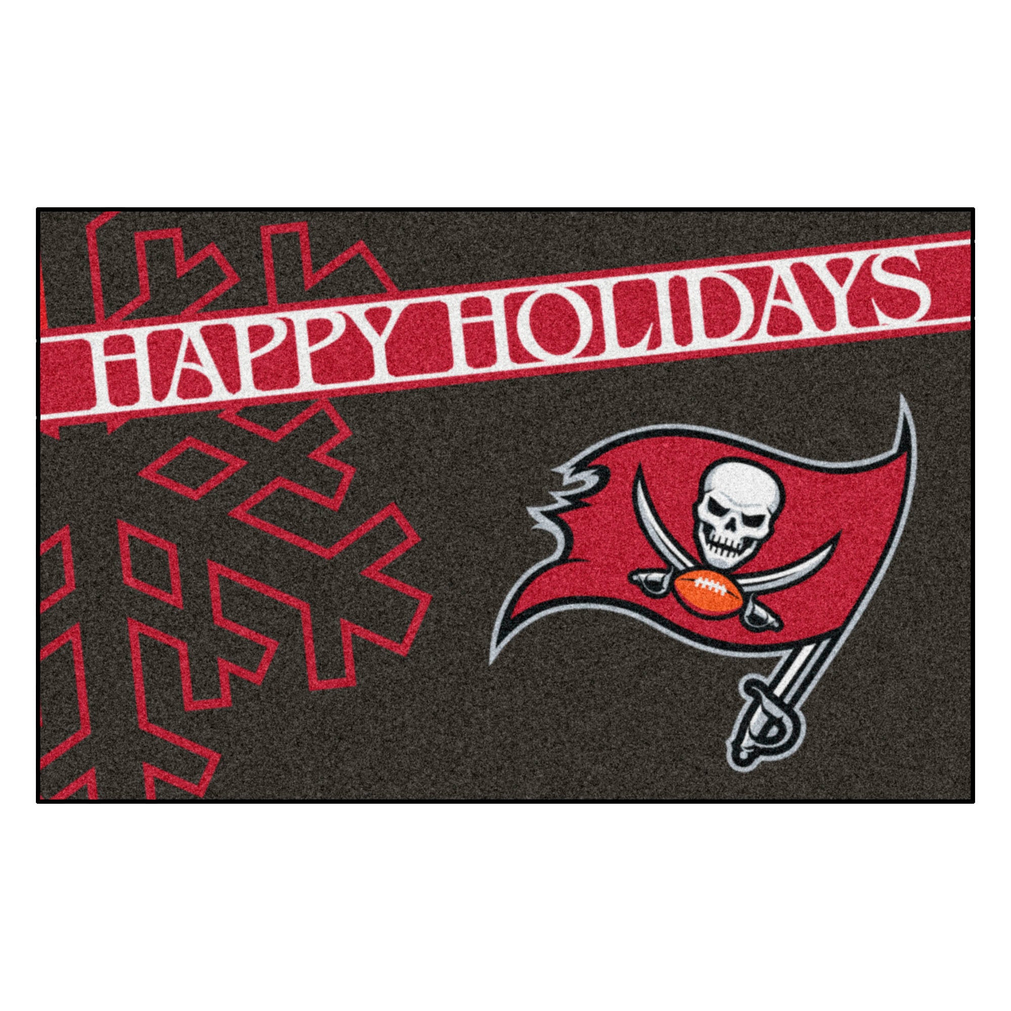 NFL - Tampa Bay Buccaneers Starter Mat - Happy Holidays