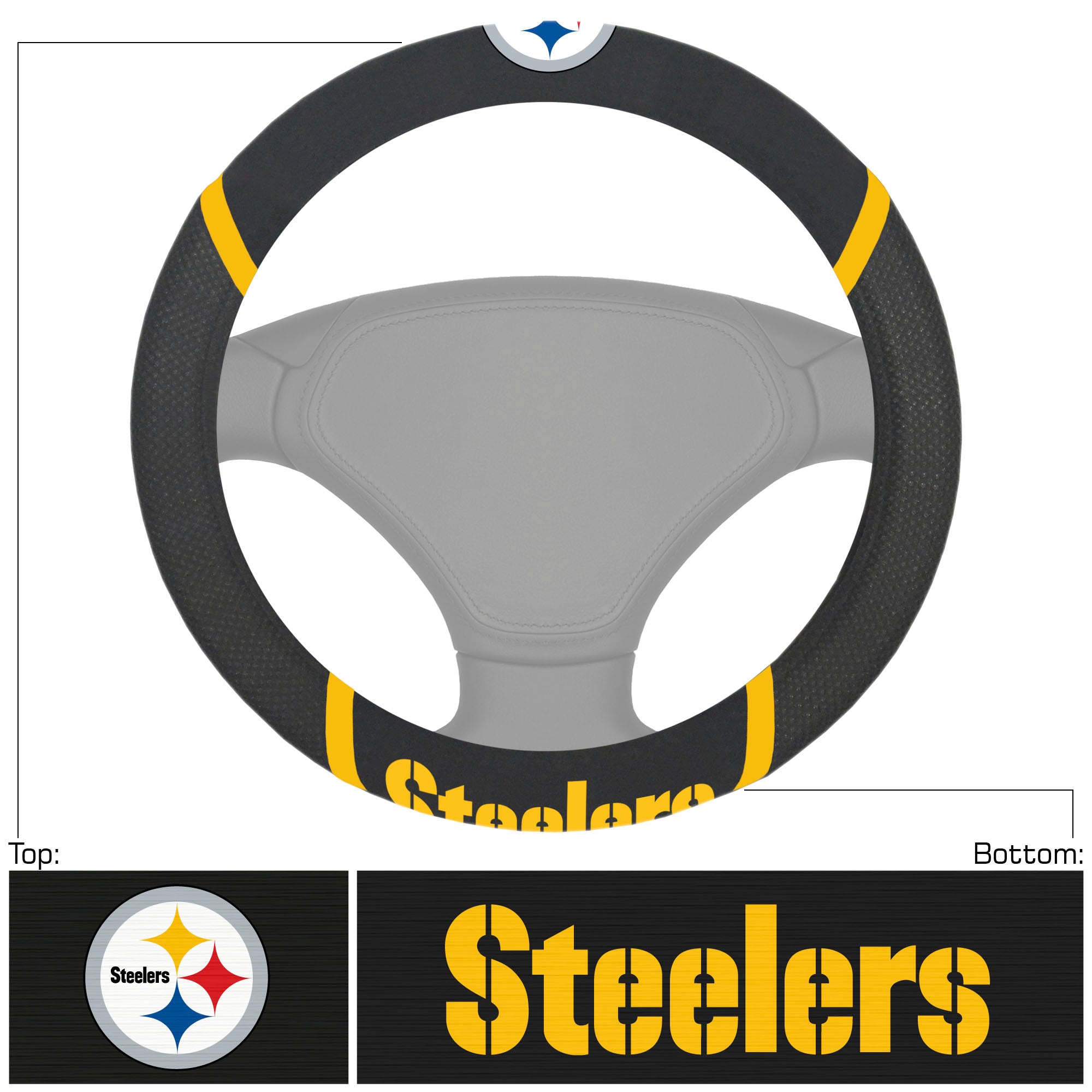 NFL - Pittsburgh Steelers  Steering Wheel Cover