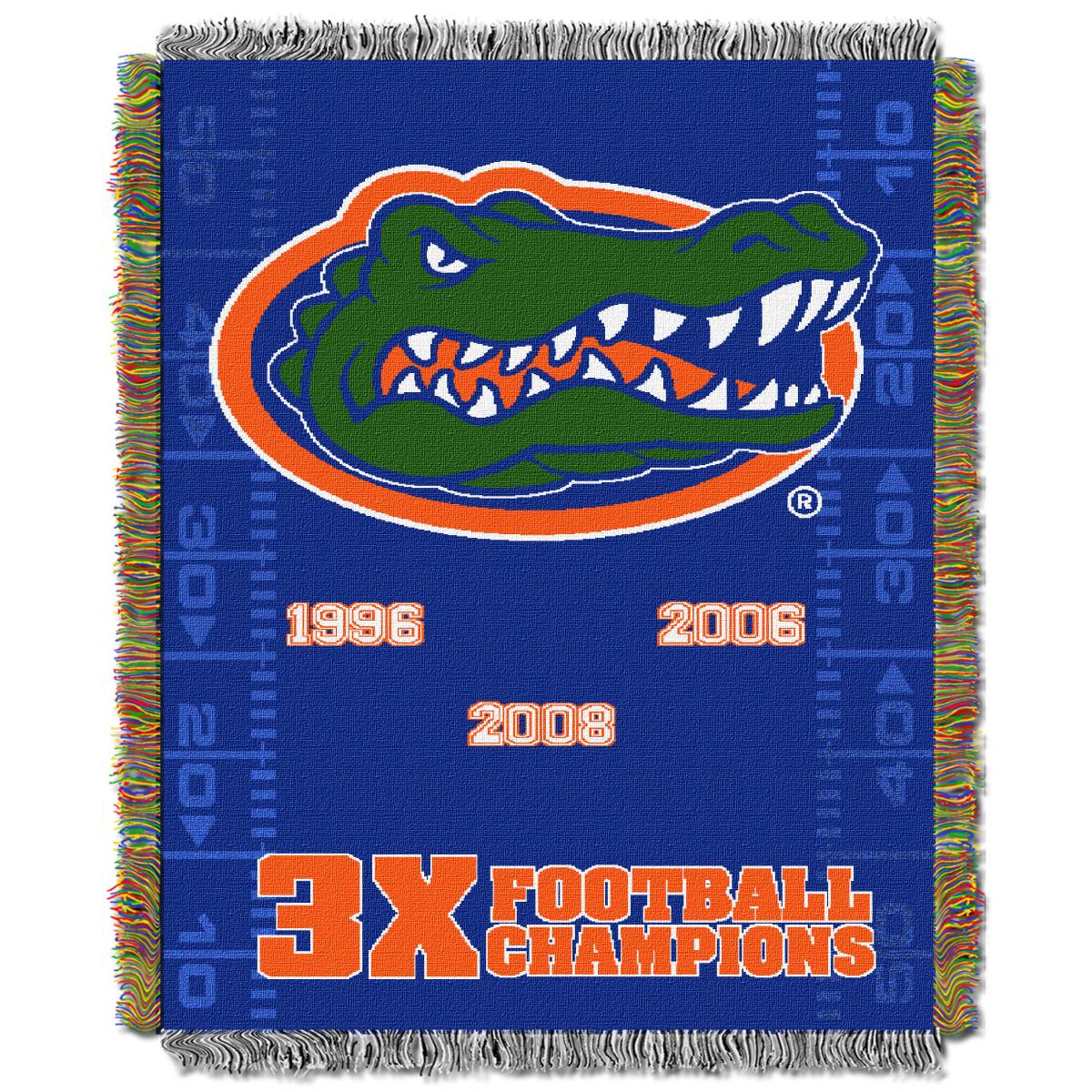 Florida Gators Commemorative Woven Tapestry Throw Blanket