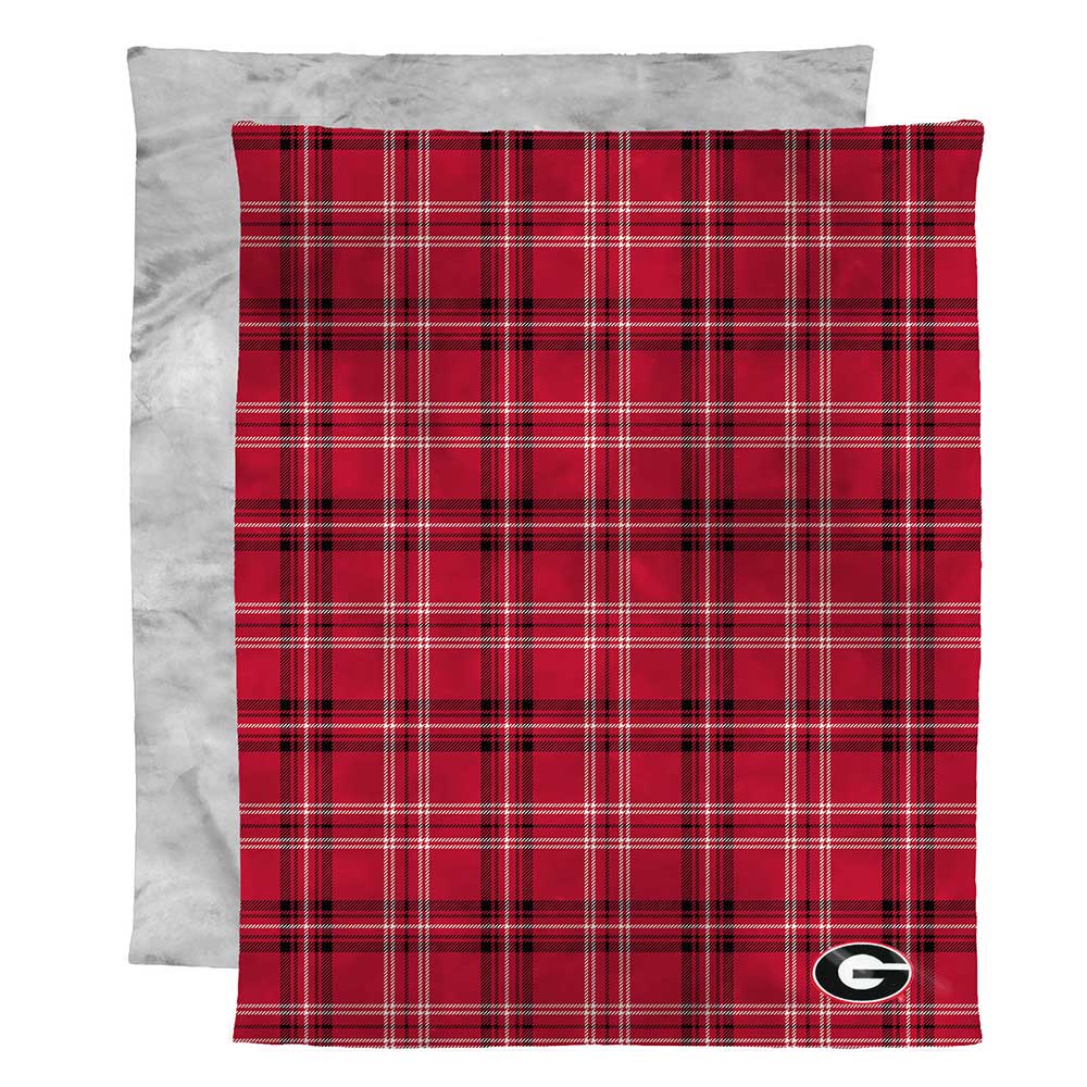 Georgia Bulldogs Micro Mink Faux Fur Throw Blanket