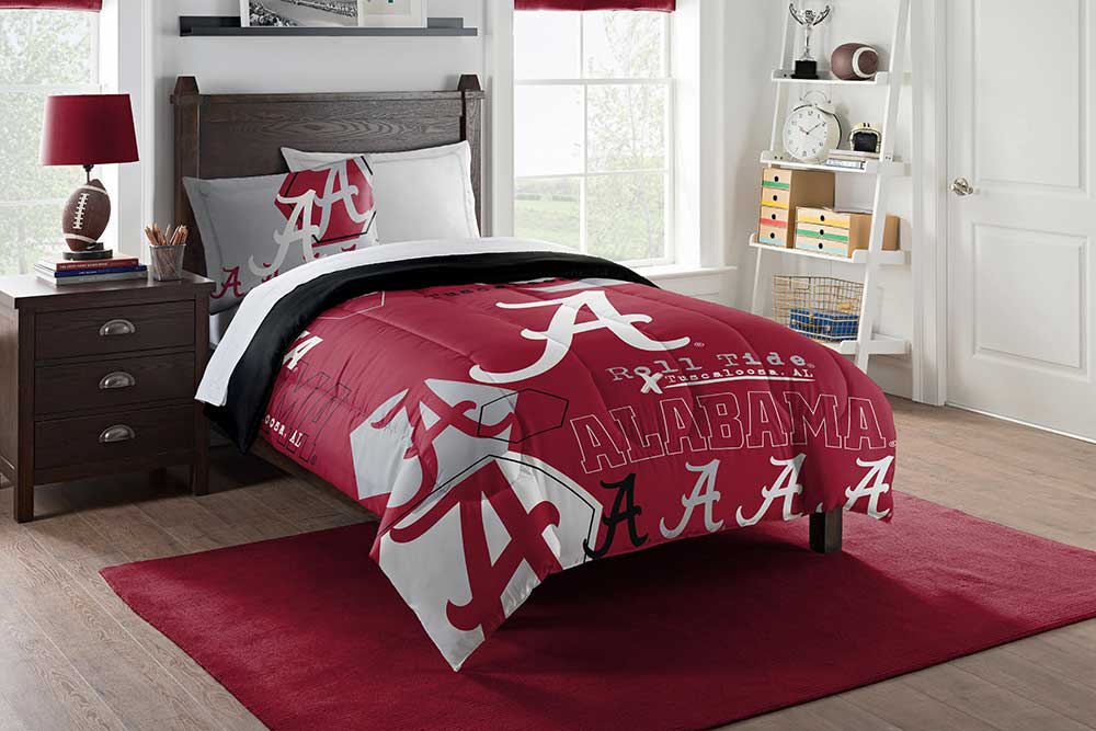 Alabama Crimson Tide Hexagon Twin Comforter & Sham Set