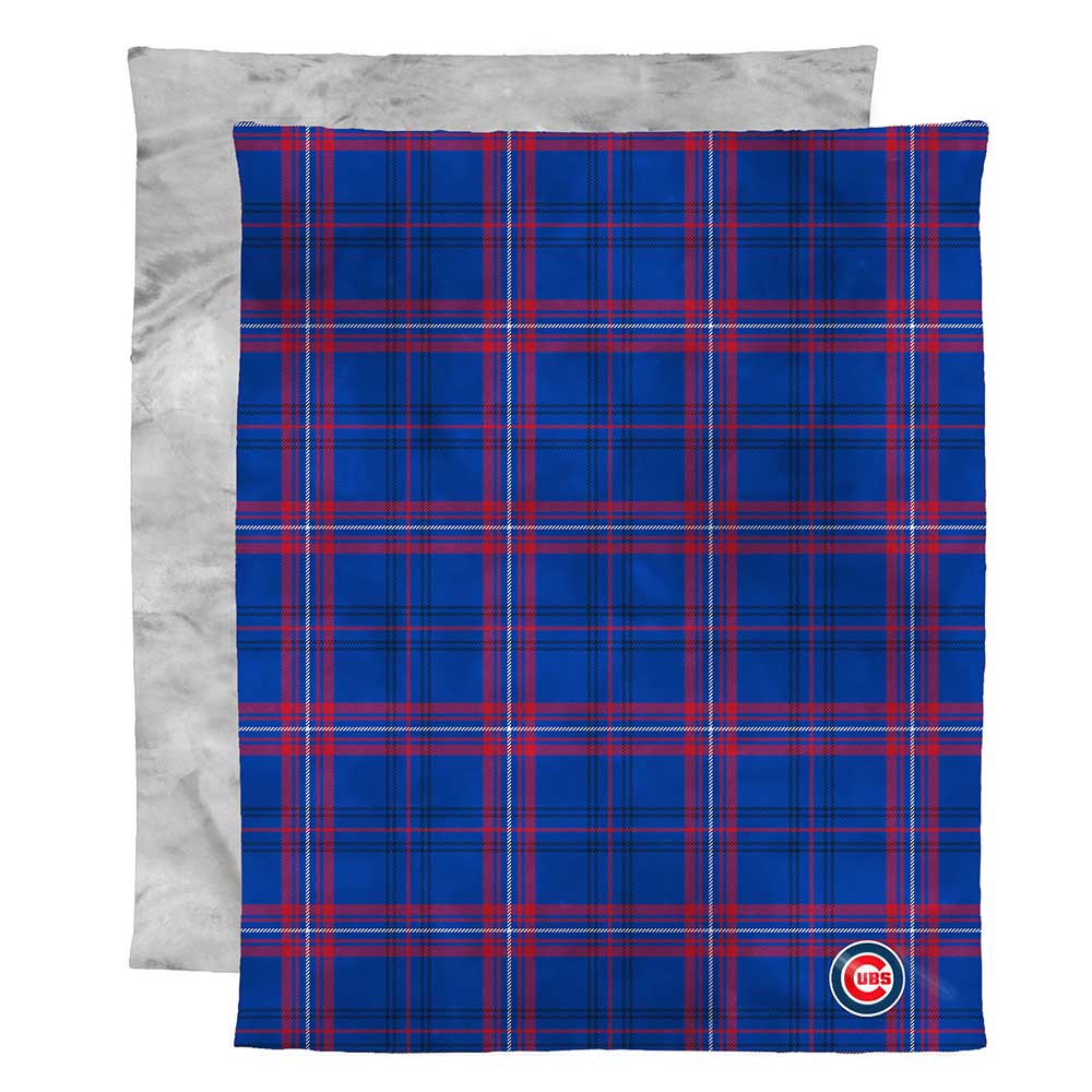 Chicago Cubs MLB Micro Mink Faux Fur Throw Blanket