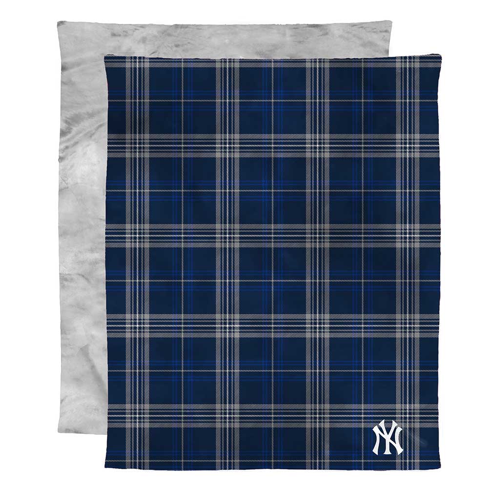 New York Yankees MLB Micro Mink Faux Fur Throw Blanket