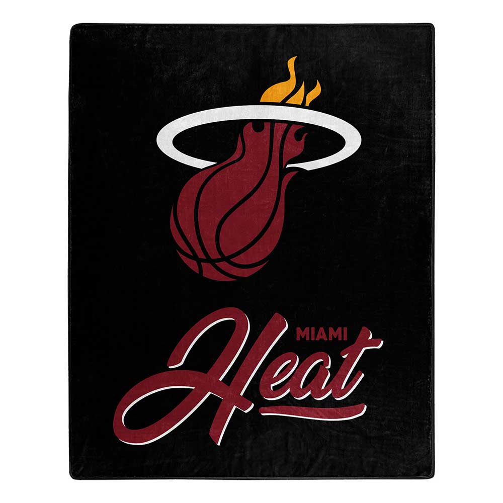 Miami Heat NBA Signature Raschel Throw Blanket