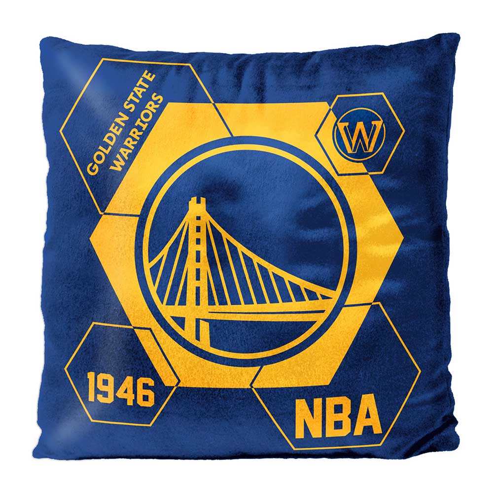 Golden State Warriors NBA Connector Velvet Pillow