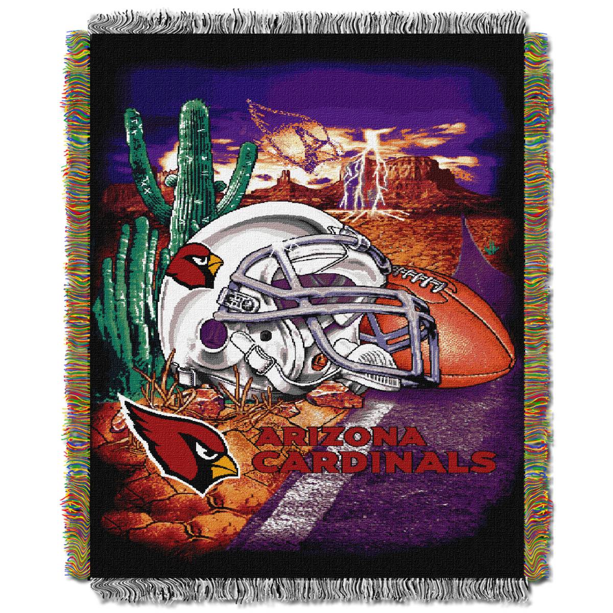 Arizona Cardinals NFL Home Field Advantage Woven Tapestry Throw Blanket