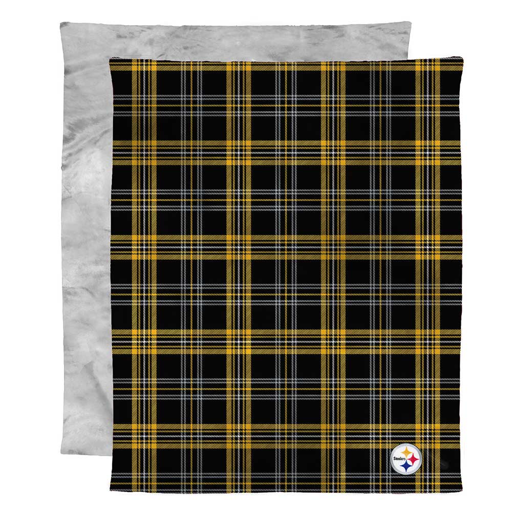 Pittsburgh Steelers NFL Micro Mink Faux Fur Throw Blanket