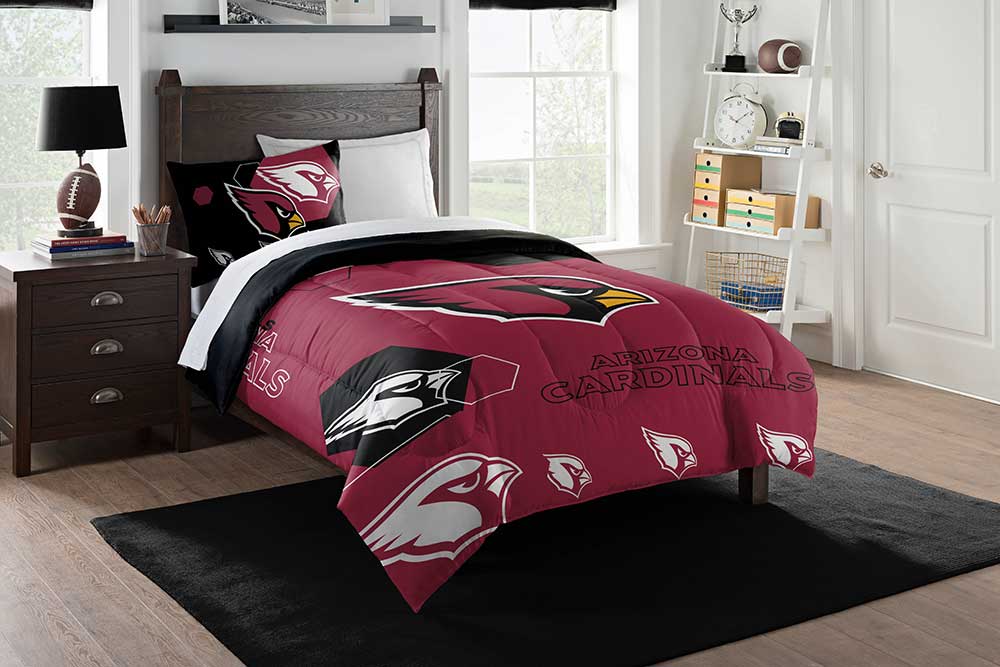 Arizona Cardinals NFL Hexagon Twin Comforter & Sham Set