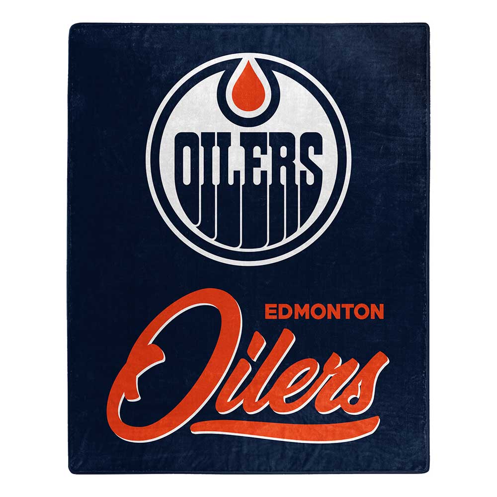 Edmonton Oilers NHL Signature Raschel Throw Blanket