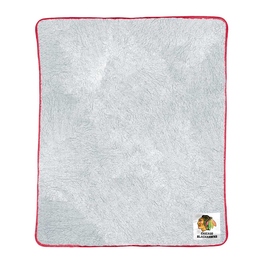 Chicago Blackhawks NHL Two-Tone Sherpa Throw Blanket