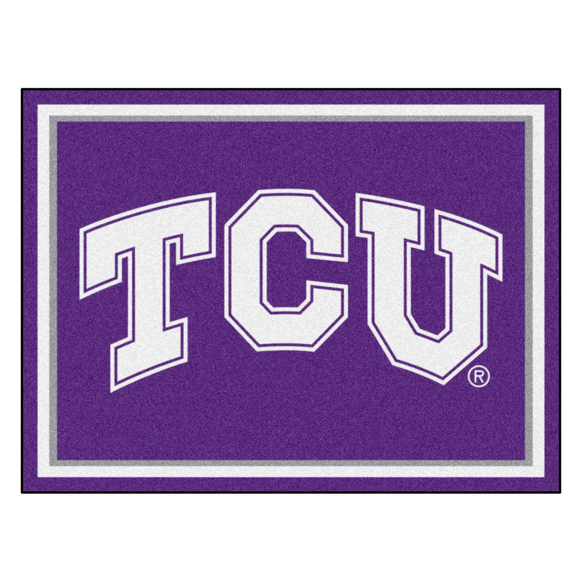 Texas Christian University 8x10 Rug