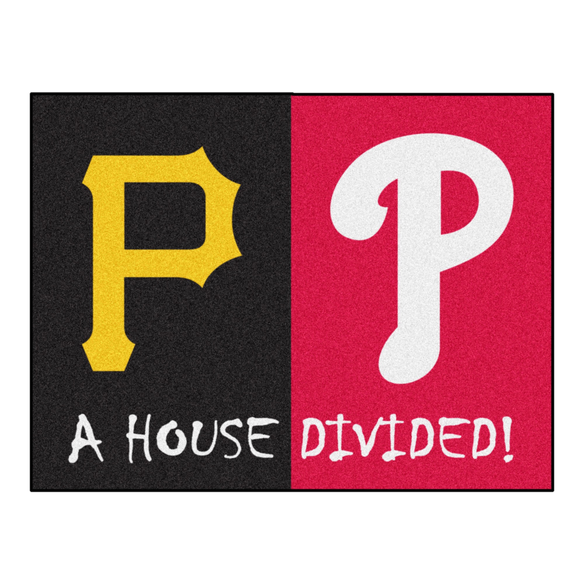 Fanmat - Mlb house divided - pirates / phillies house divided mat