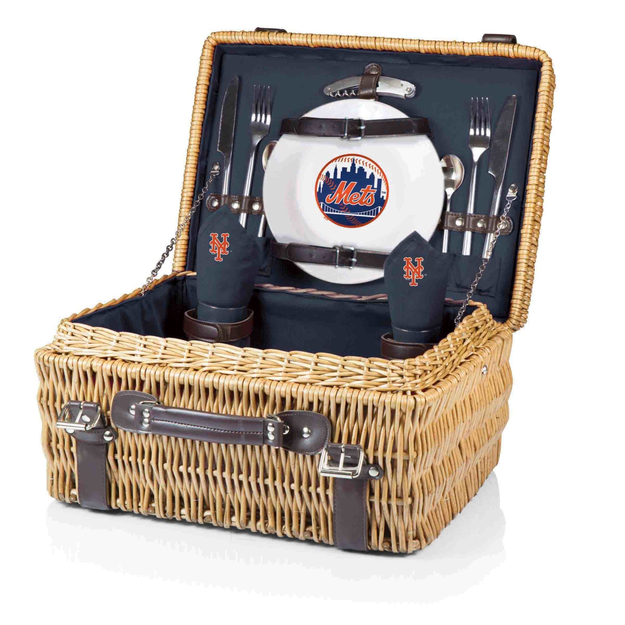 New York Mets - Champion Picnic Basket, (Navy Blue)