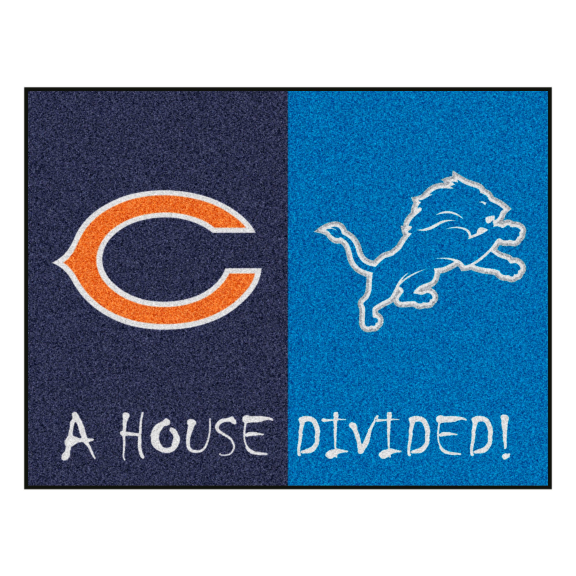 NFL House Divided - Bears / Lions House Divided Mat