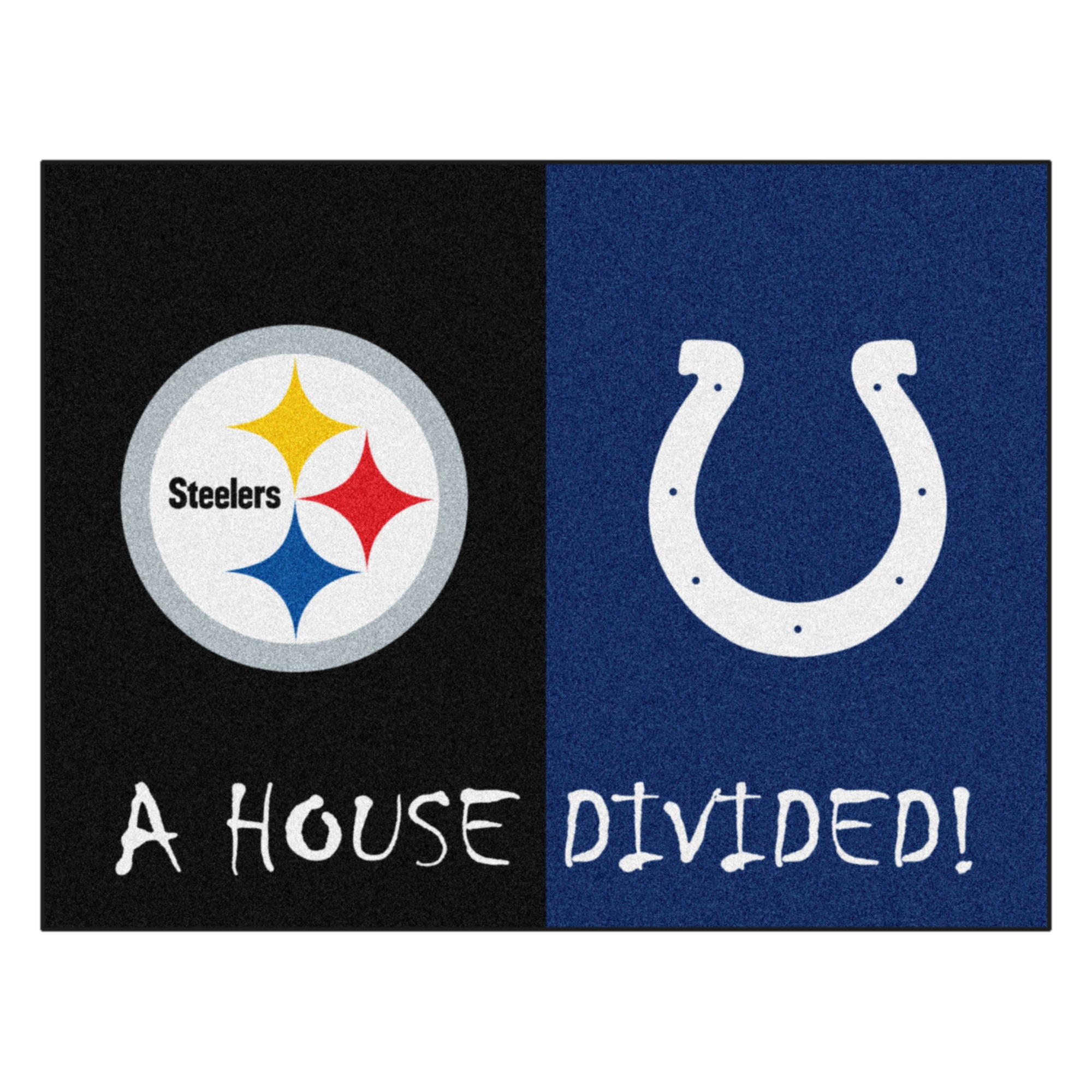 NFL House Divided - Steelers / Colts House Divided Mat