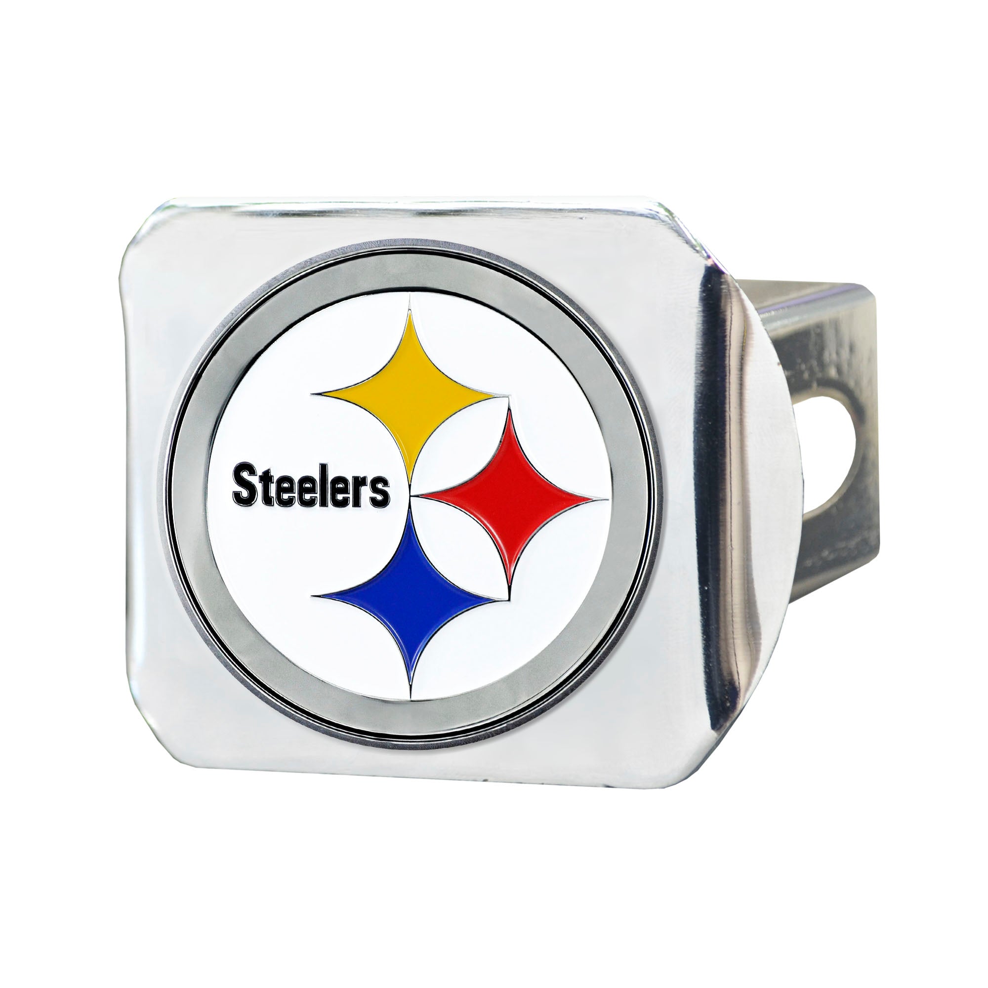 NFL - Pittsburgh Steelers  Color Hitch Cover - Chrome