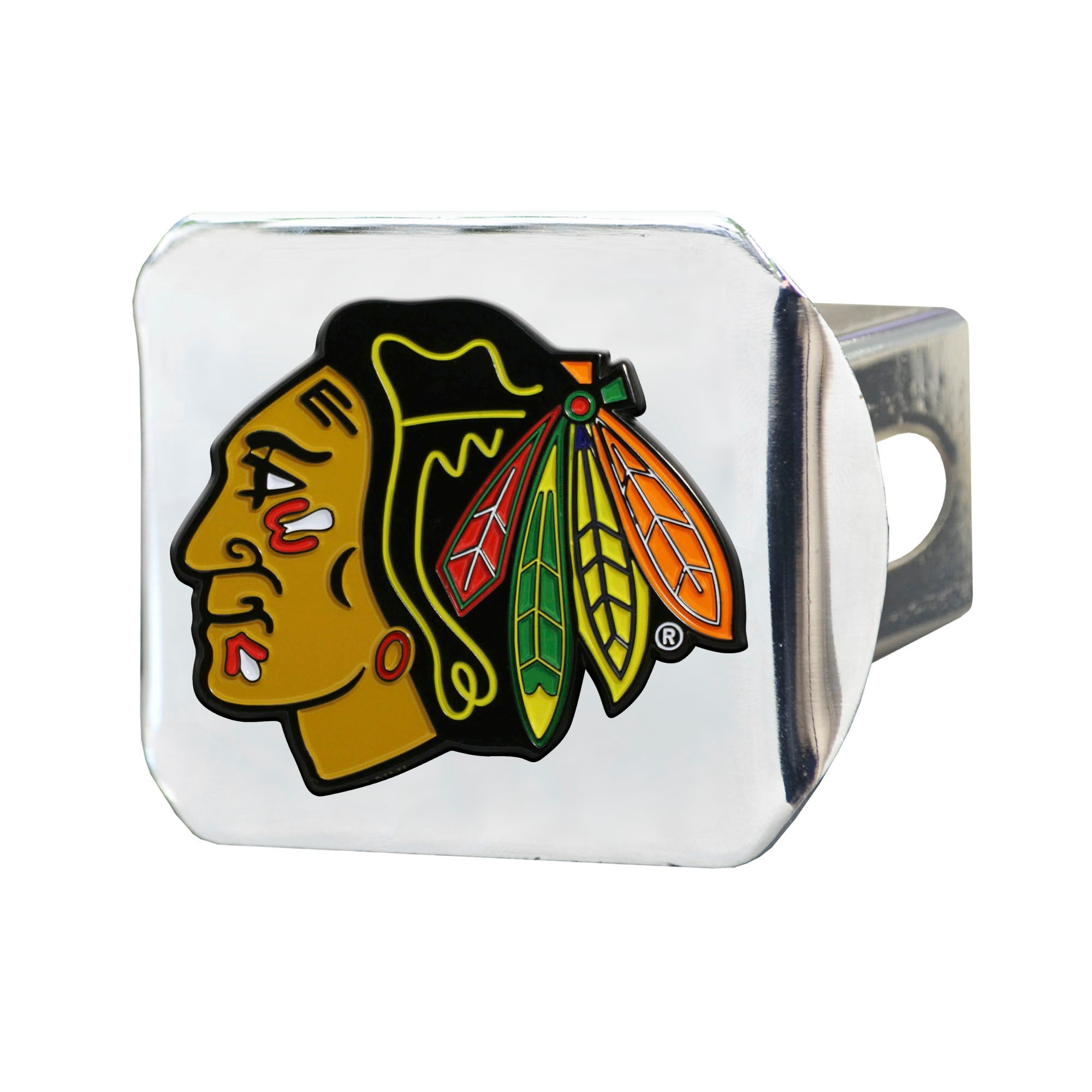 NHL - Chicago Blackhawks Color Hitch Cover - Chrome