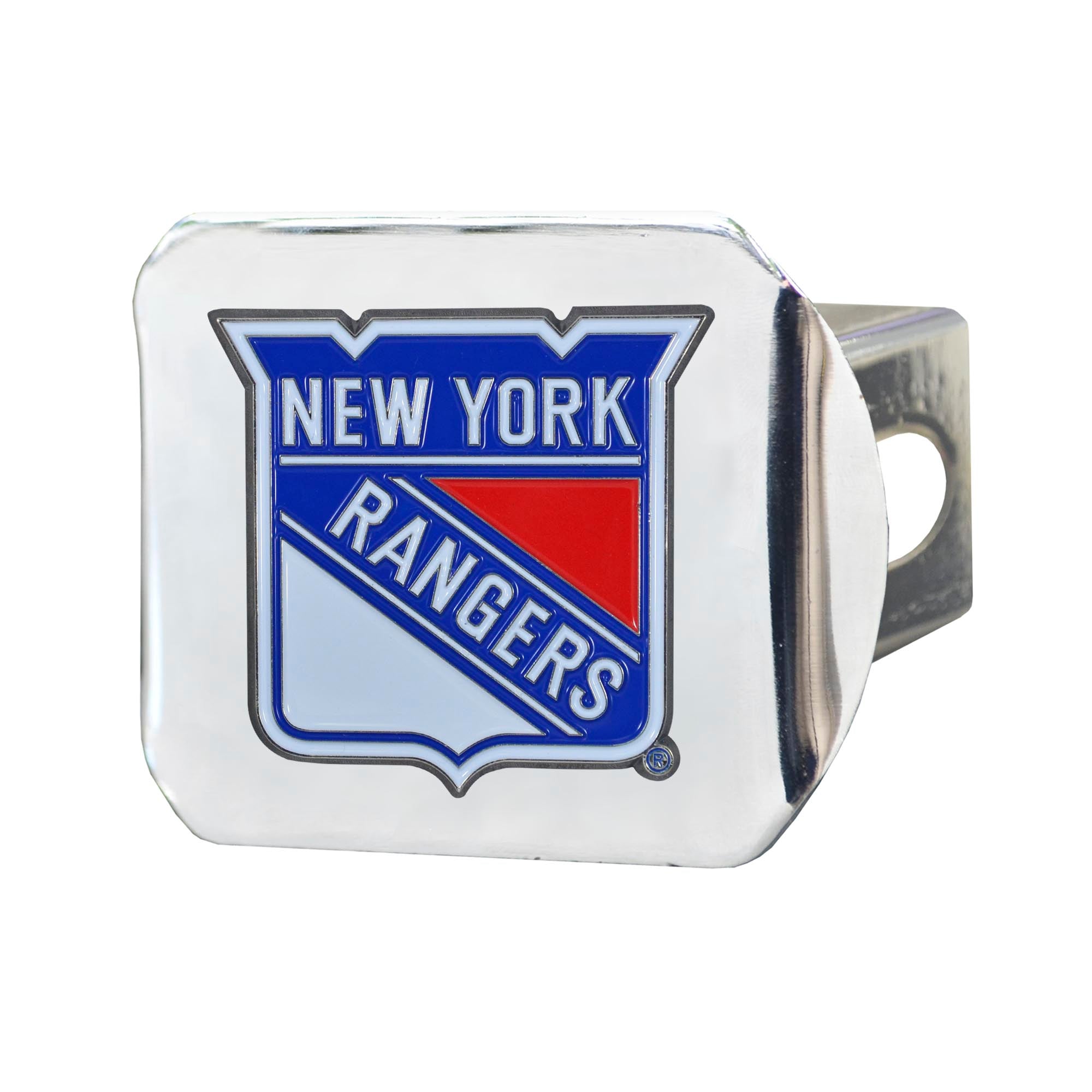 NHL - New York Rangers Color Hitch Cover - Chrome