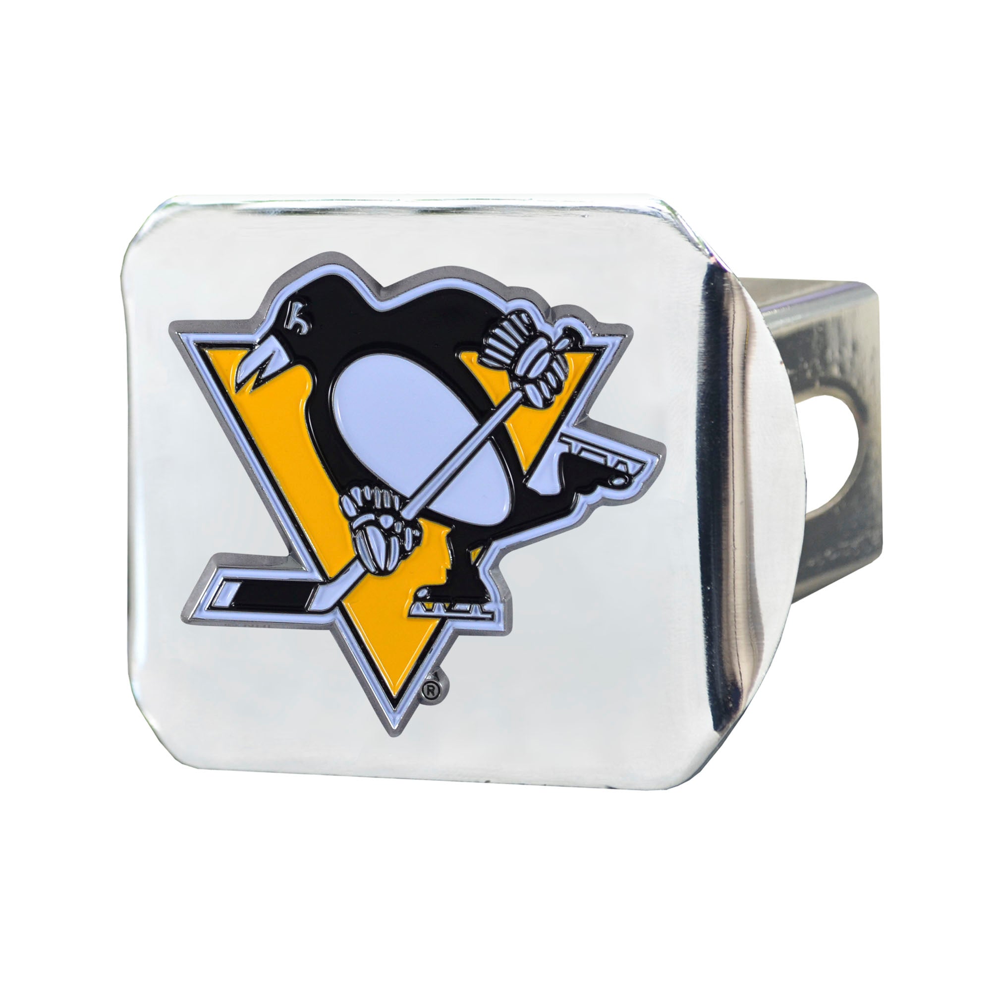 NHL - Pittsburgh Penguins Color Hitch Cover - Chrome