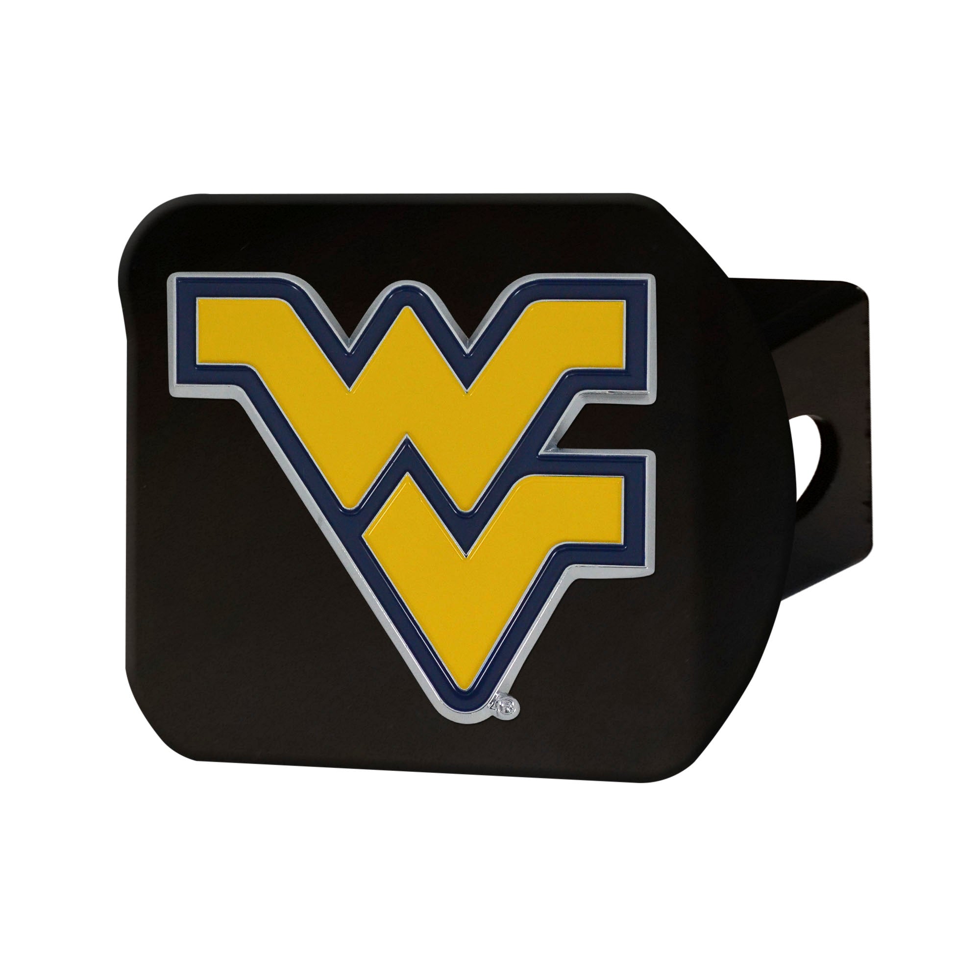 West Virginia University Color Hitch Cover - Black