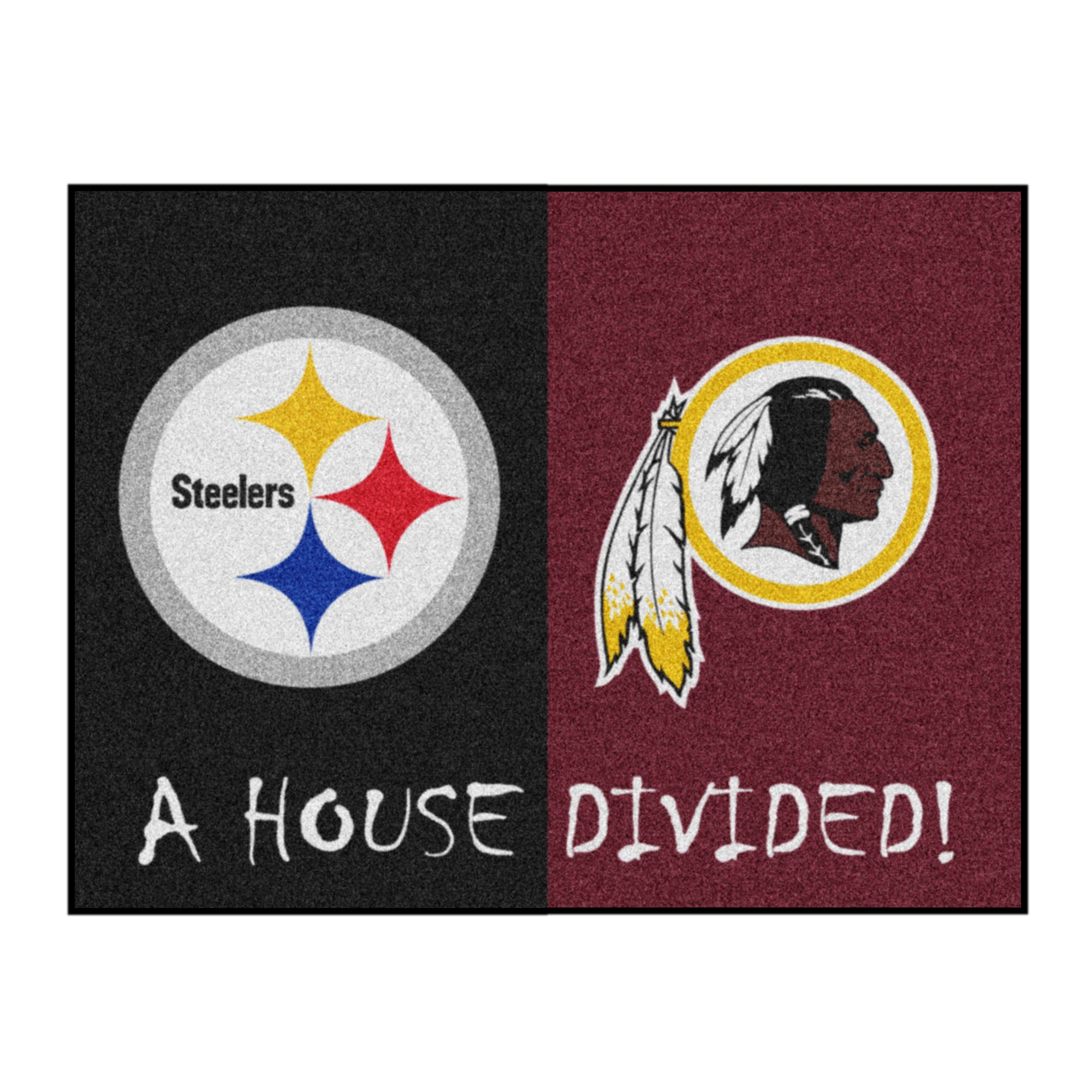 NFL House Divided - Steelers / Redskins House Divided Mat