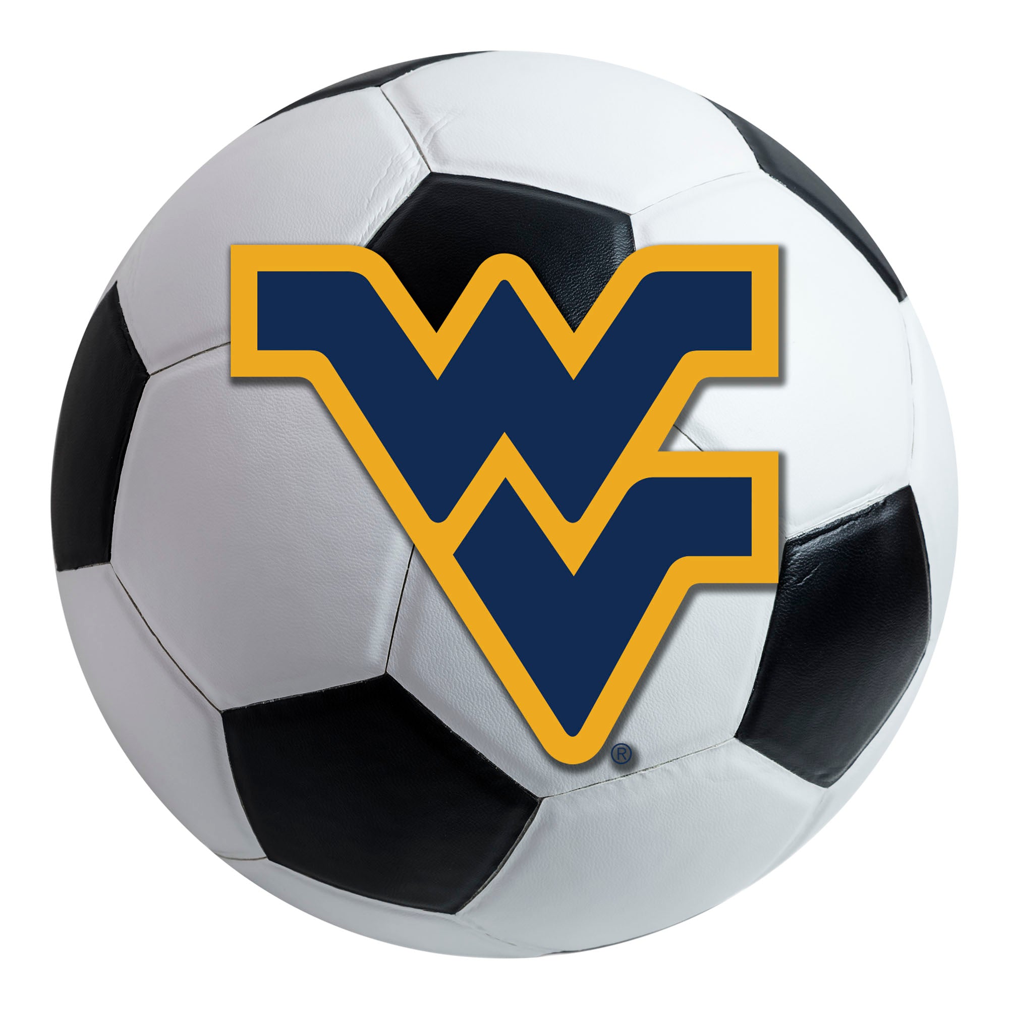 West Virginia University Soccer Ball Mat