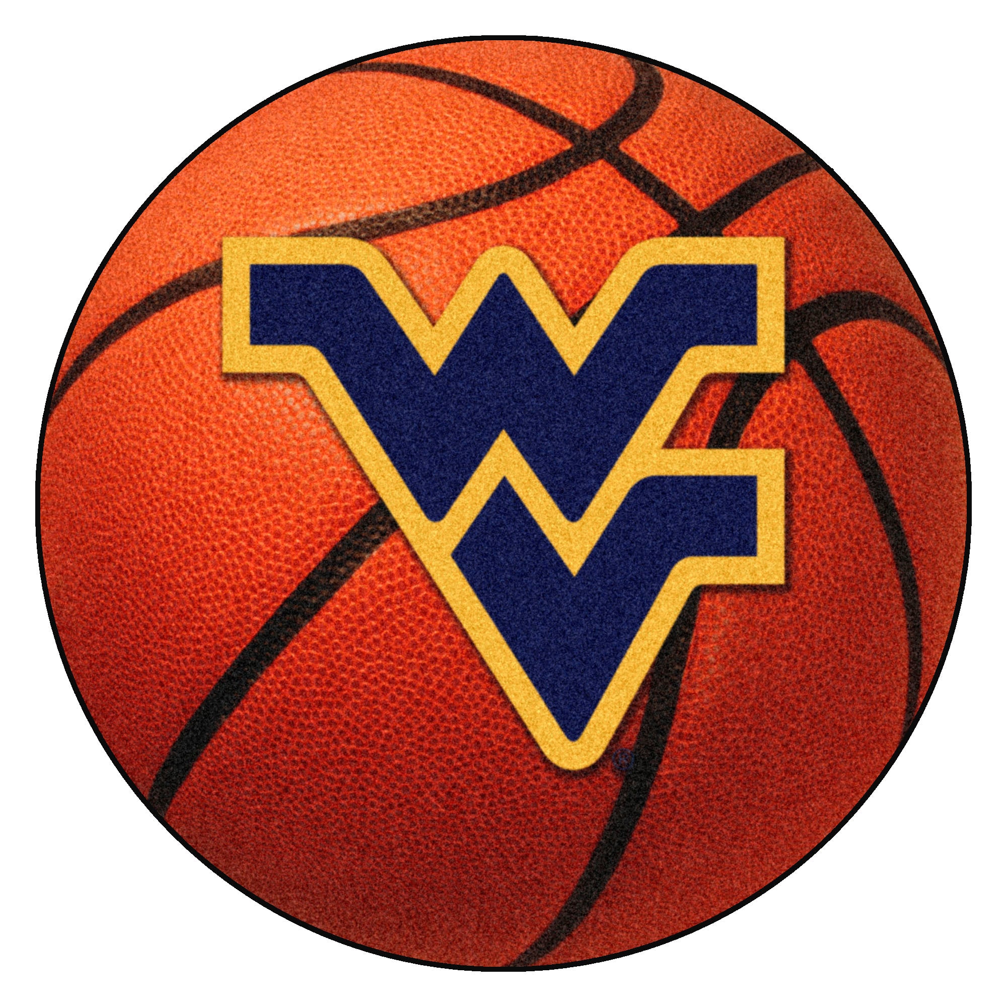 West Virginia University Basketball Mat