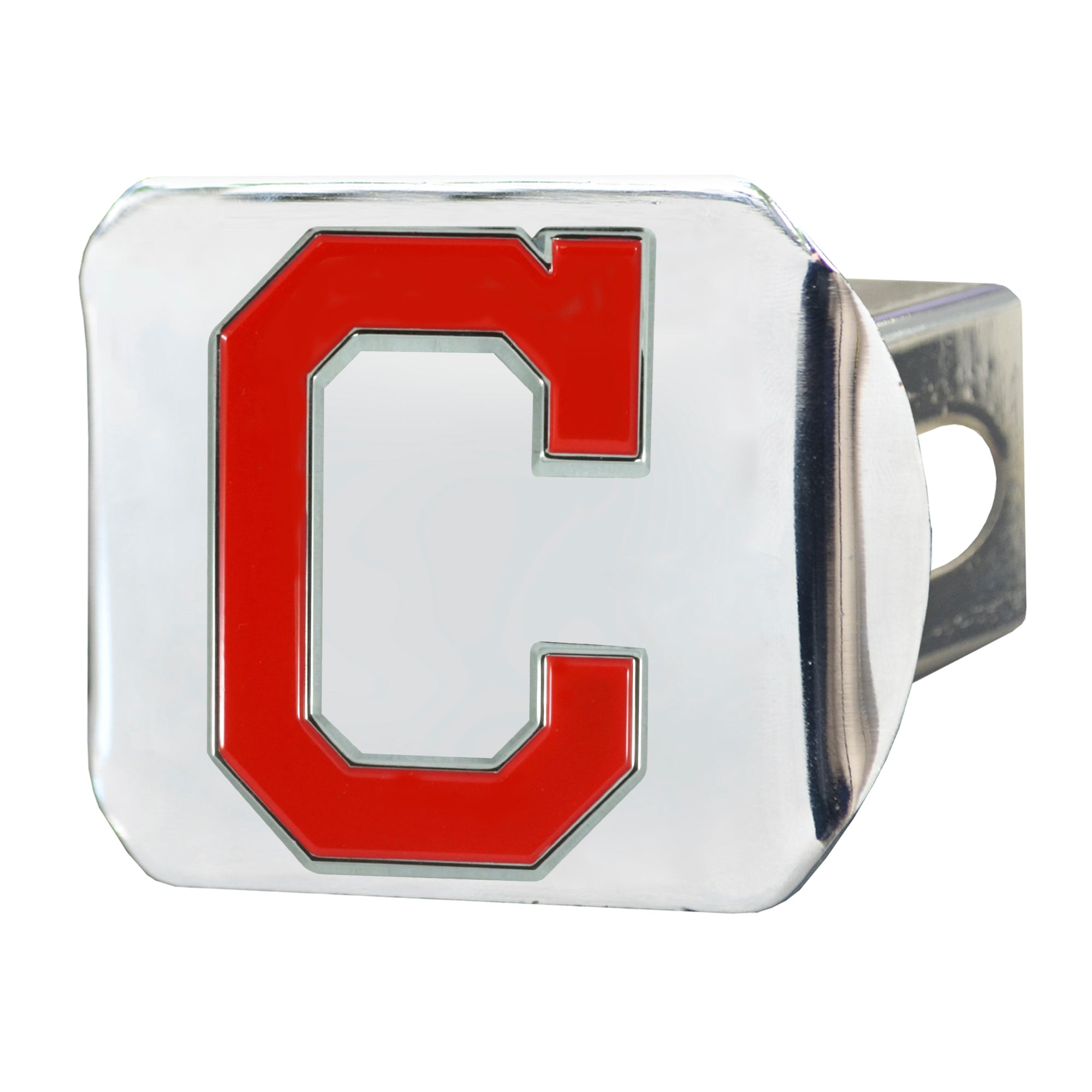 MLB - Cleveland Indians Color Hitch Cover - Chrome