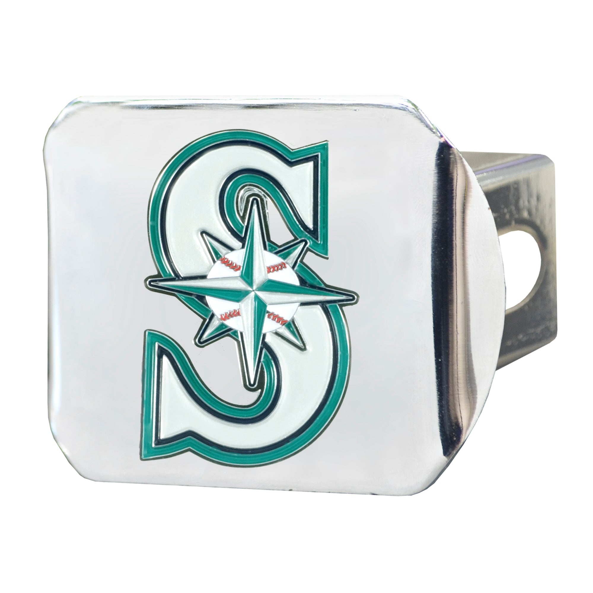 MLB - Seattle Mariners Color Hitch Cover - Chrome