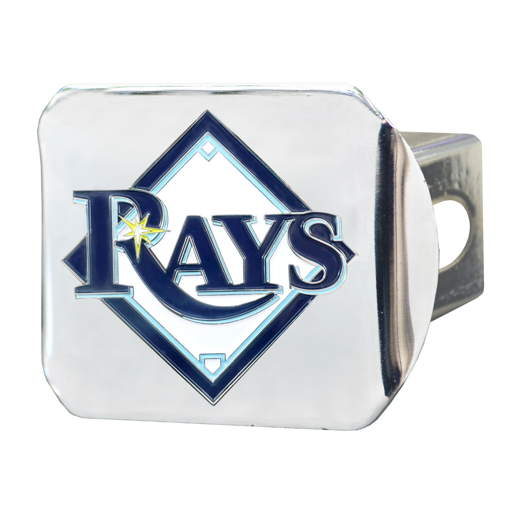 MLB - Tampa Bay Rays Color Hitch Cover - Chrome