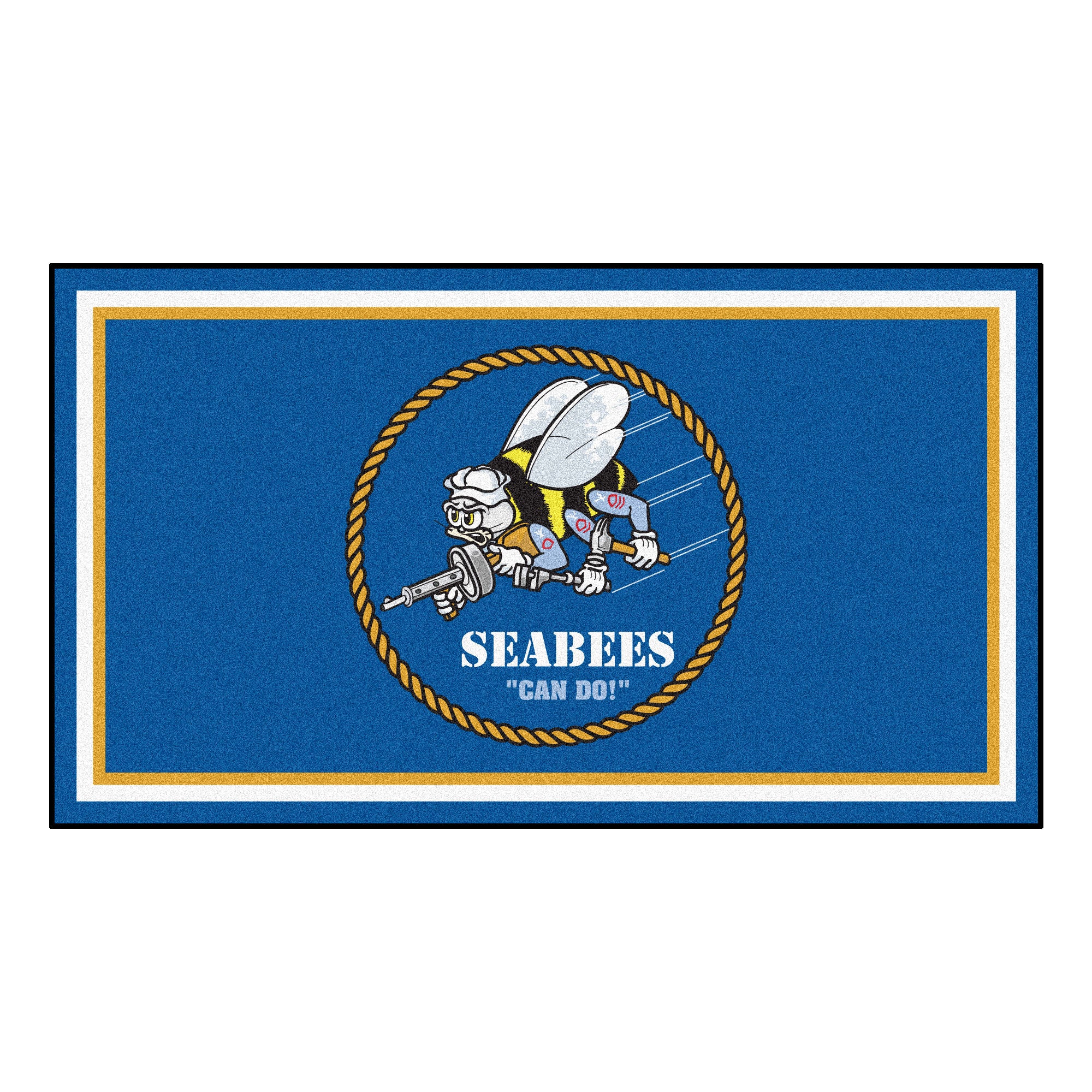 U.S. Navy - SEABEES 3x5 Rug