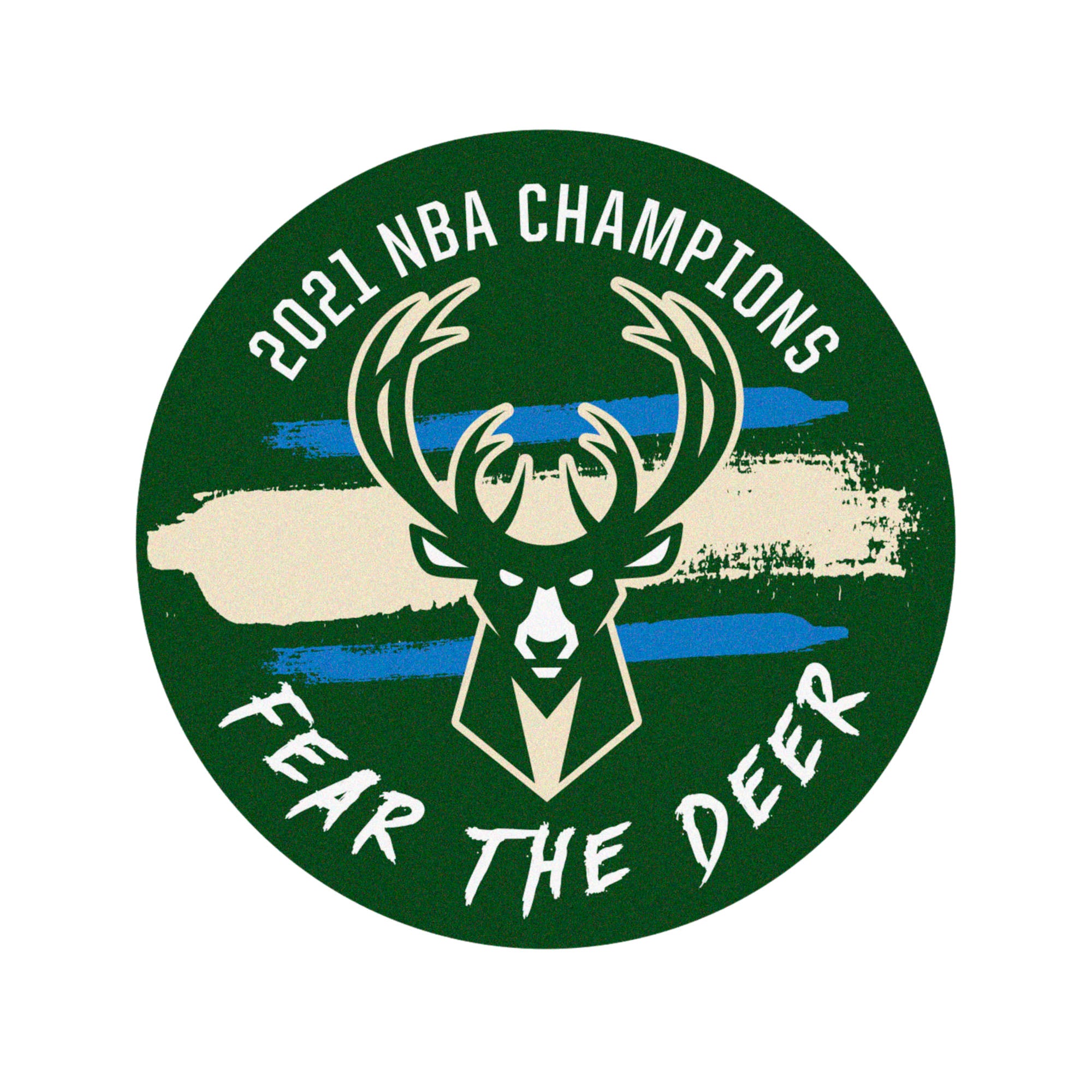 Milwaukee Bucks 2021 NBA Champions Basketball Mat