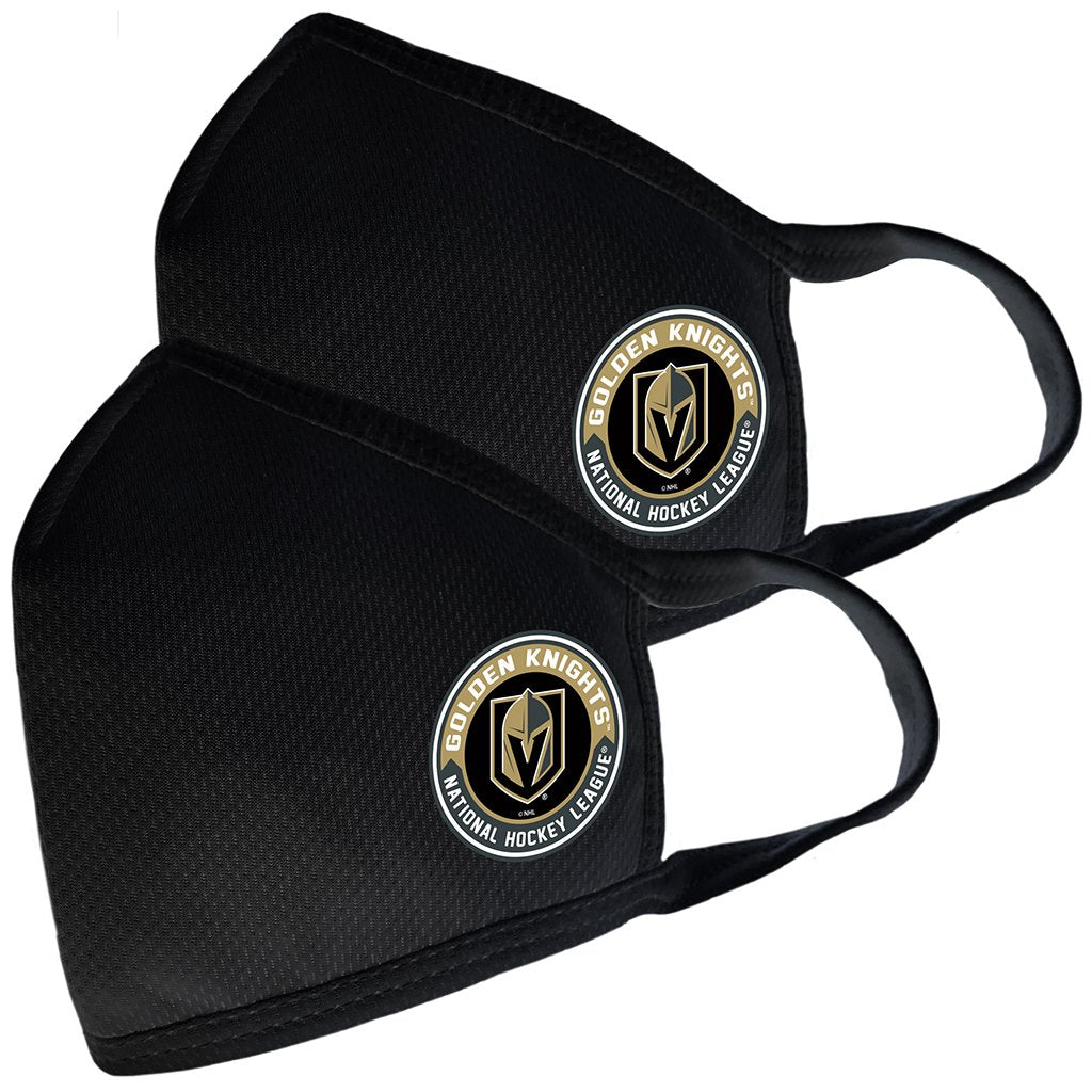 2 Pack Washable Reusable Fabric Face Cover w/Dust Filter Pocket – Vegas Golden Knights