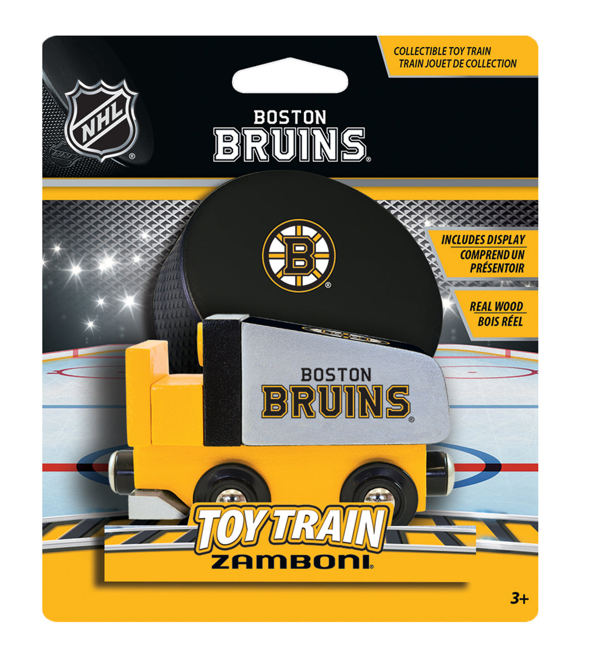 BOSTON BRUINS ZAMBONI TOY TRAIN ENGINE