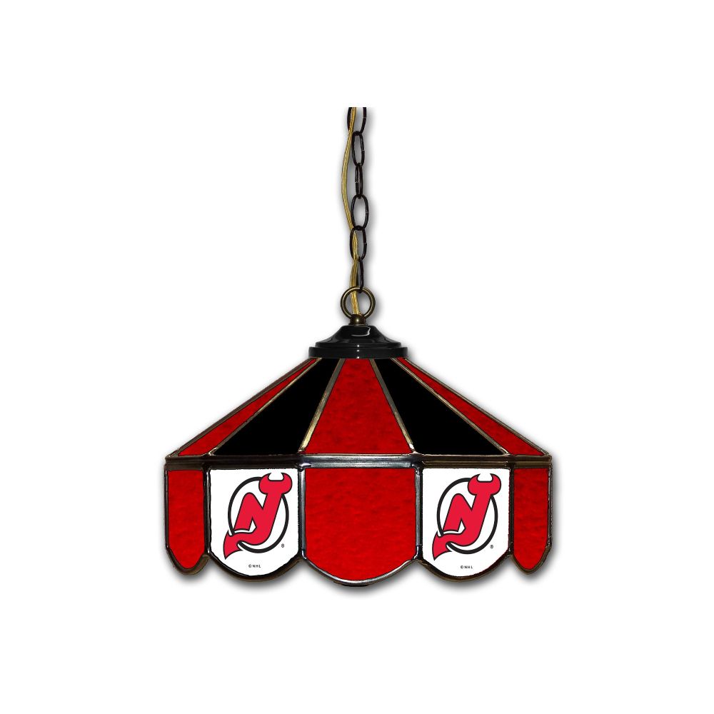 New Jersey Devils 14" Glass Pub Lamp