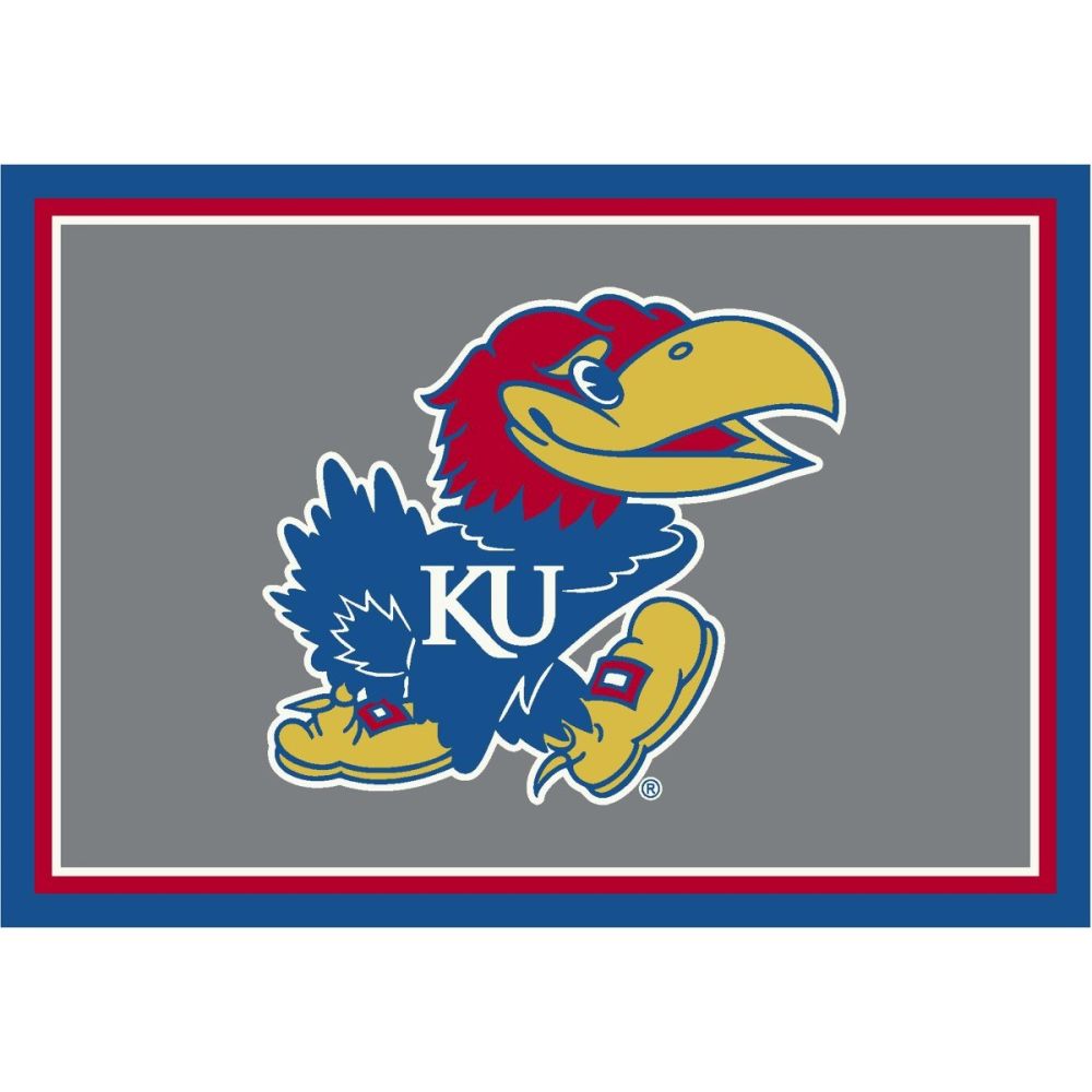 University Of Kansas 8x11 Spirit Rug