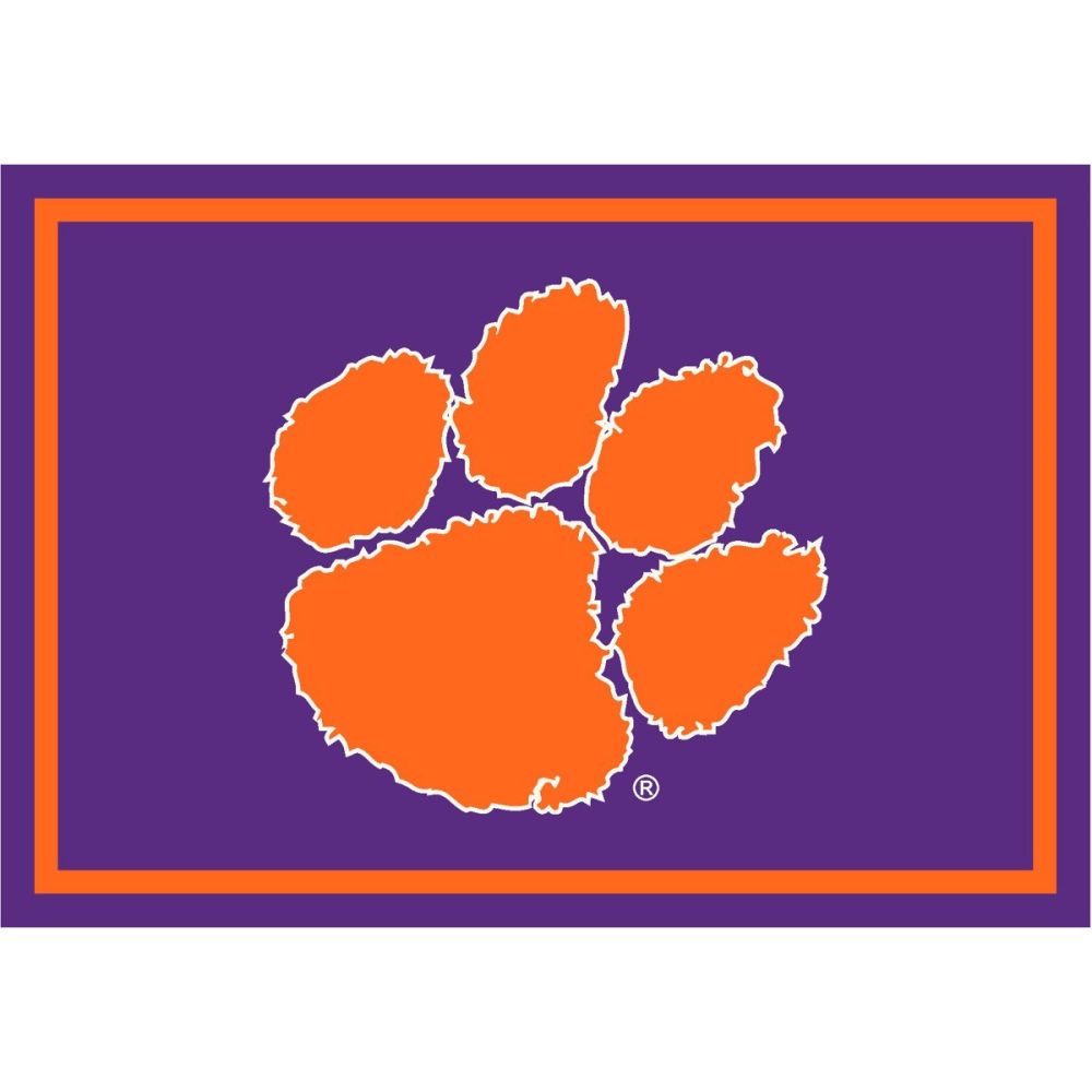 Clemson University 8x11 Spirit Rug