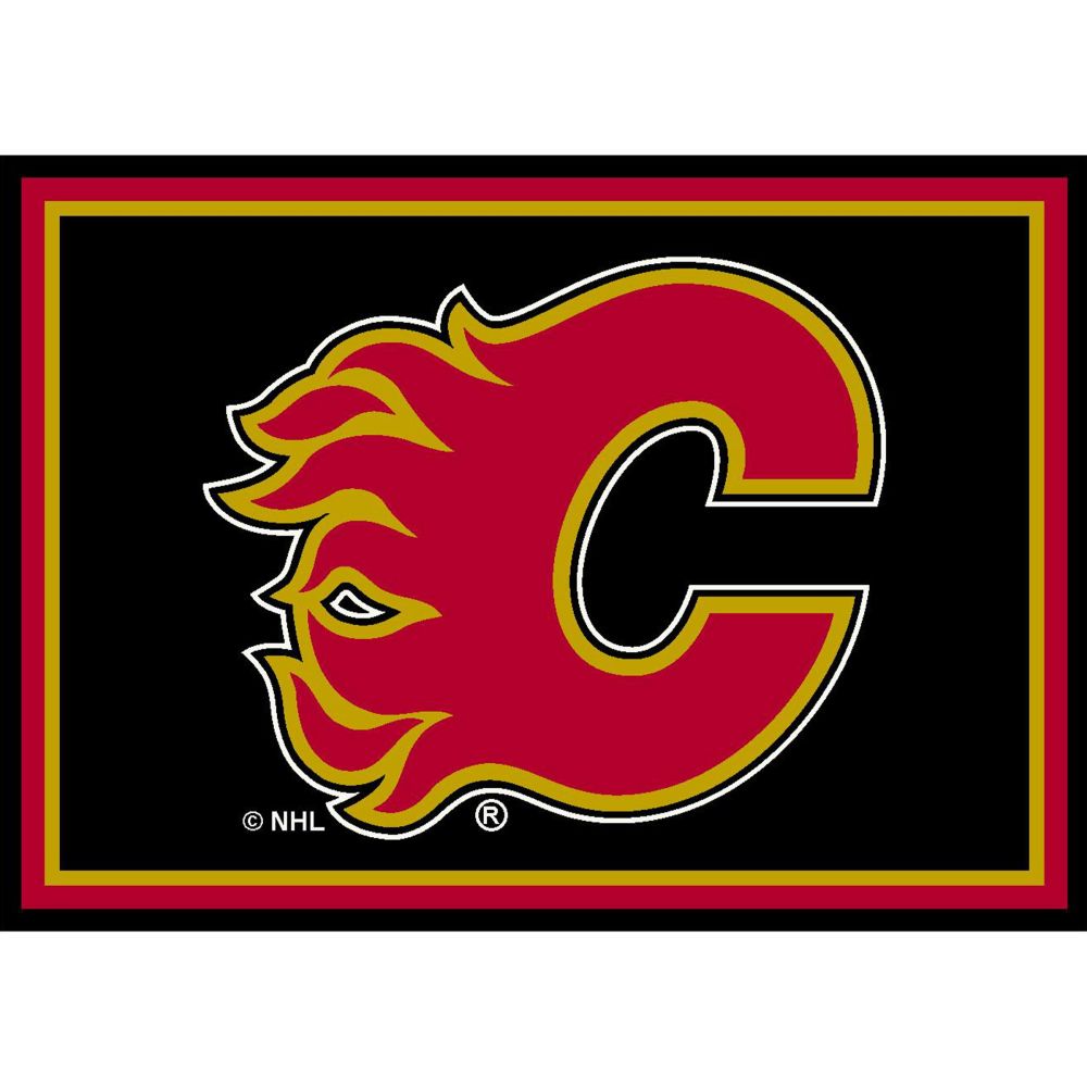 Calgary Flames 8'x11' Spirit Rug