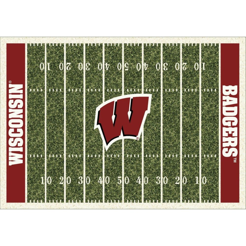 University Of Wisconsin 8x11 Homefield Rug