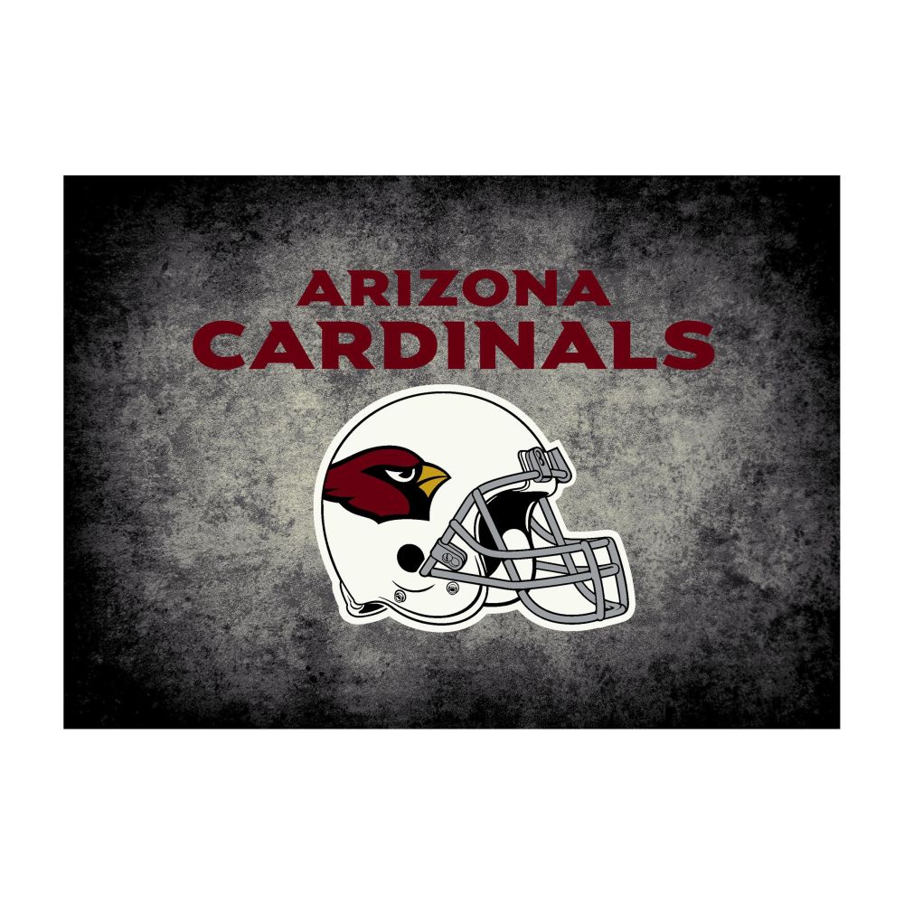 Arizona Cardinals 4'x6' Distressed Rug