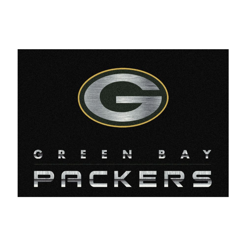 Green Bay Packers 6'x8' Chrome Rug