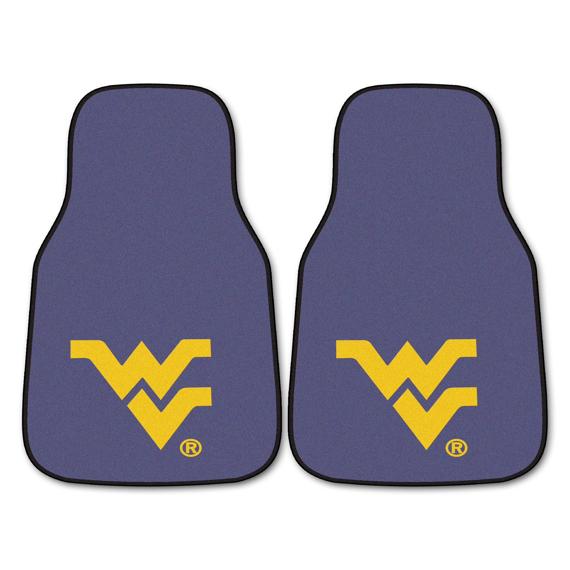 West Virginia University 2-pc Carpet Car Mat Set