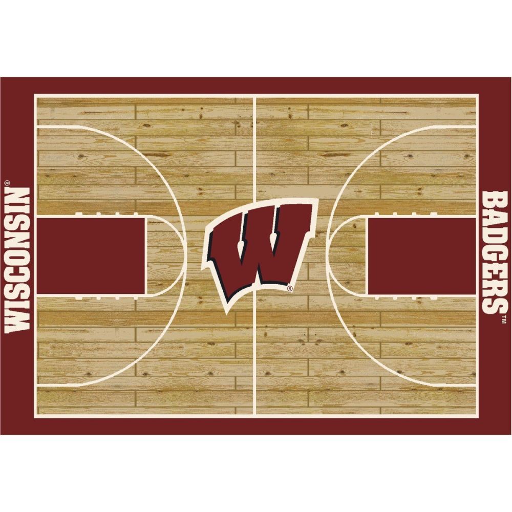 University Of Wisconsin 6x8 Courtside Rug