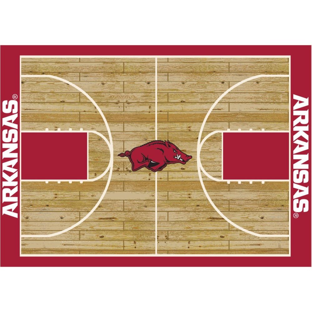 University Of Arkansas 8x11 Courtside Rug