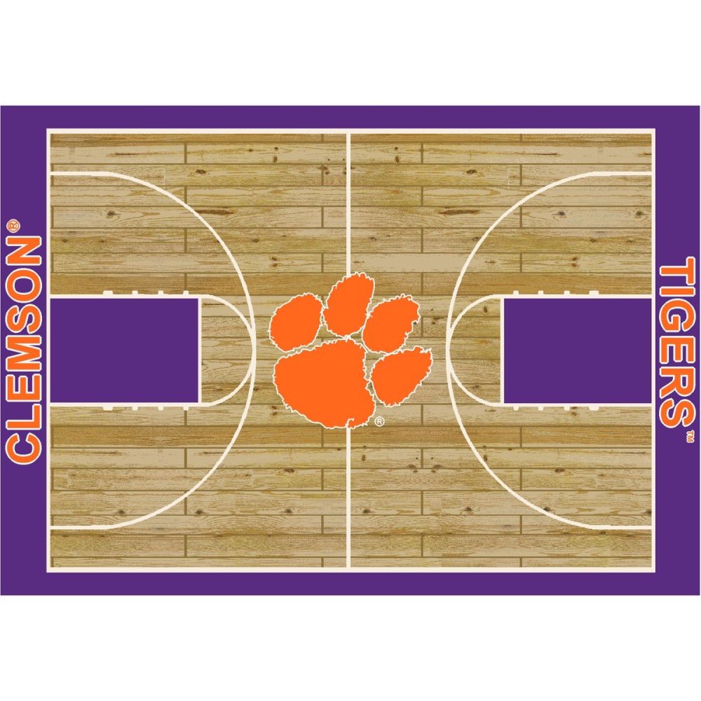 Clemson University 8x11 Courtside Rug