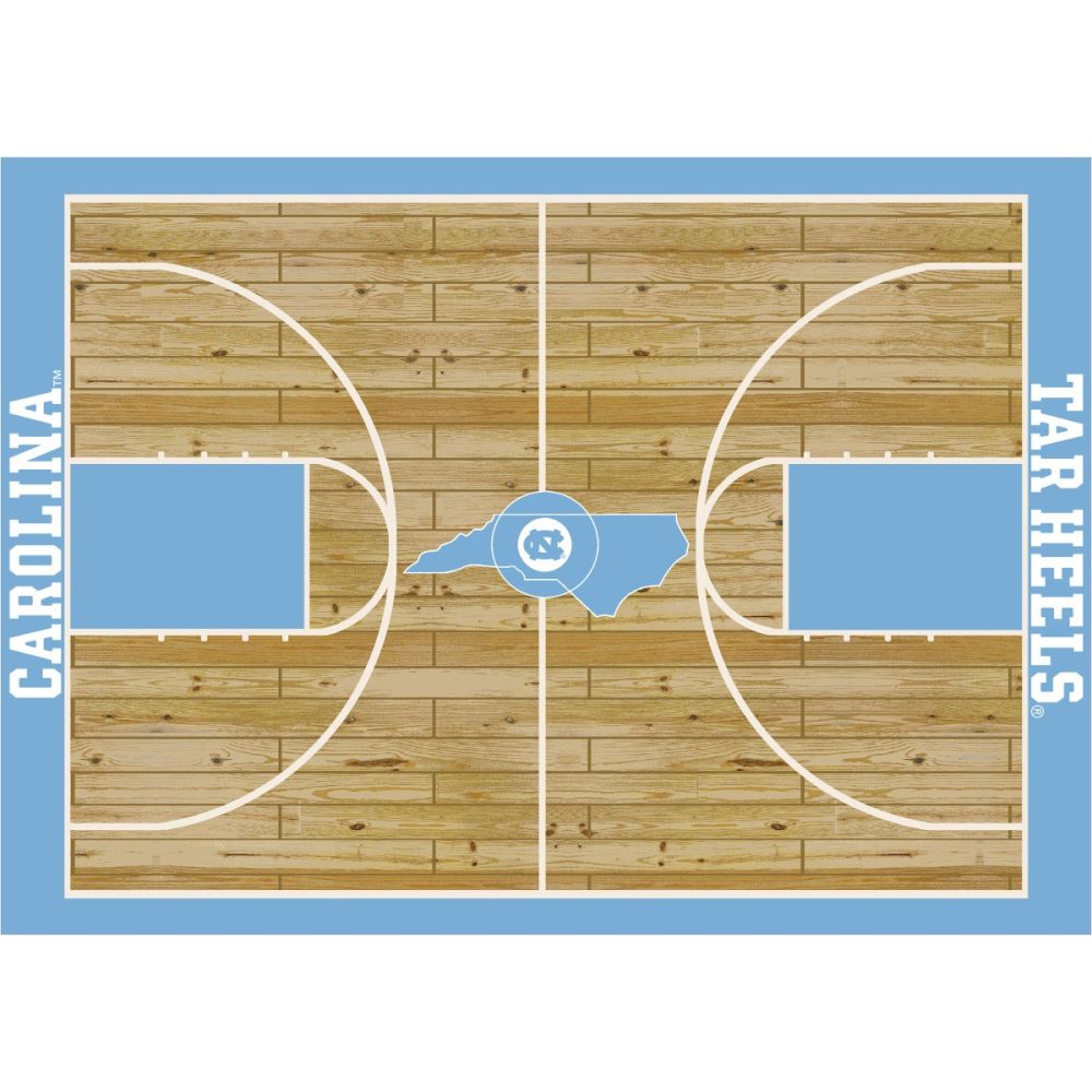 UNC 8x11 Courtside Rug